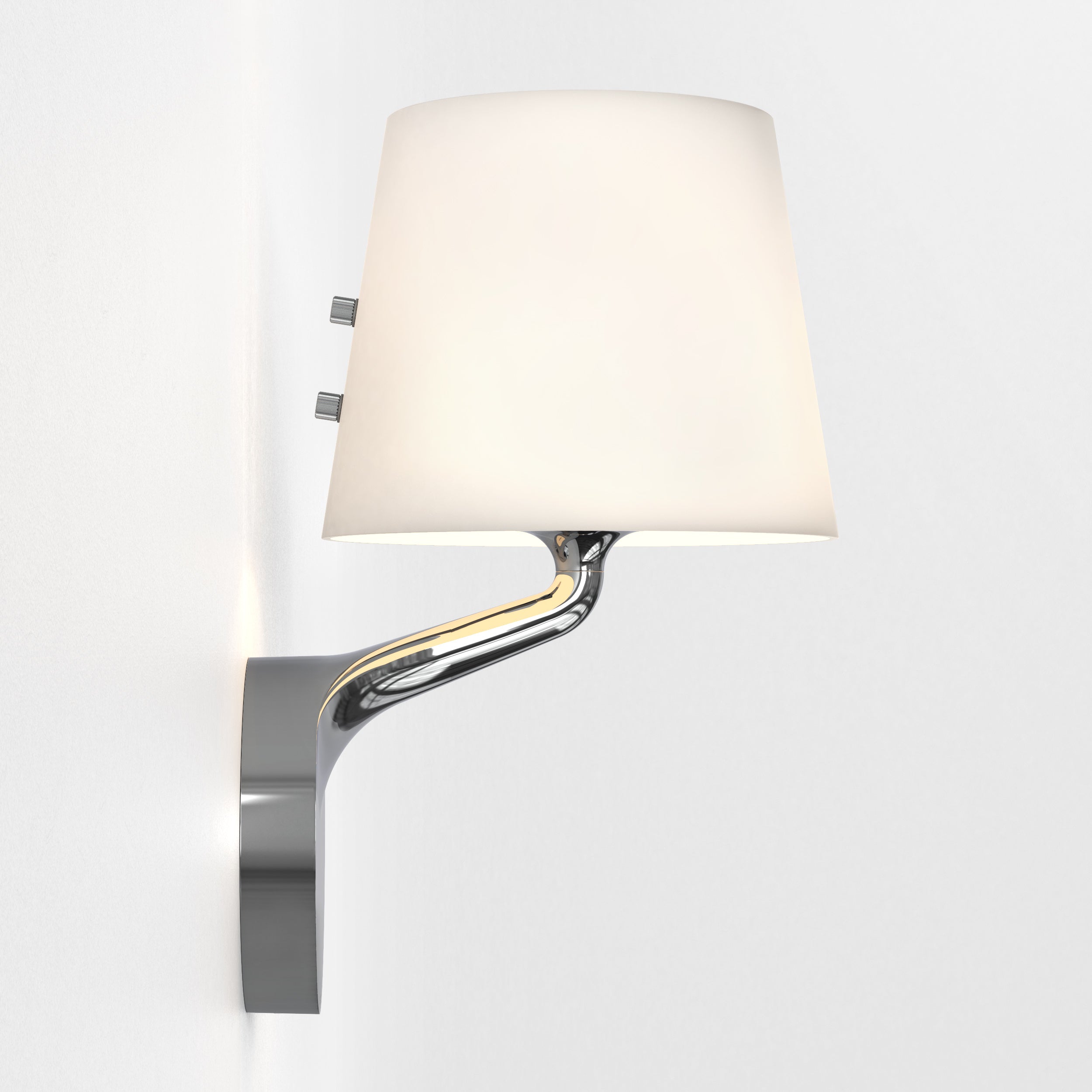 Millie Bathroom Wall Light- Polished Chrome/ Matt Black