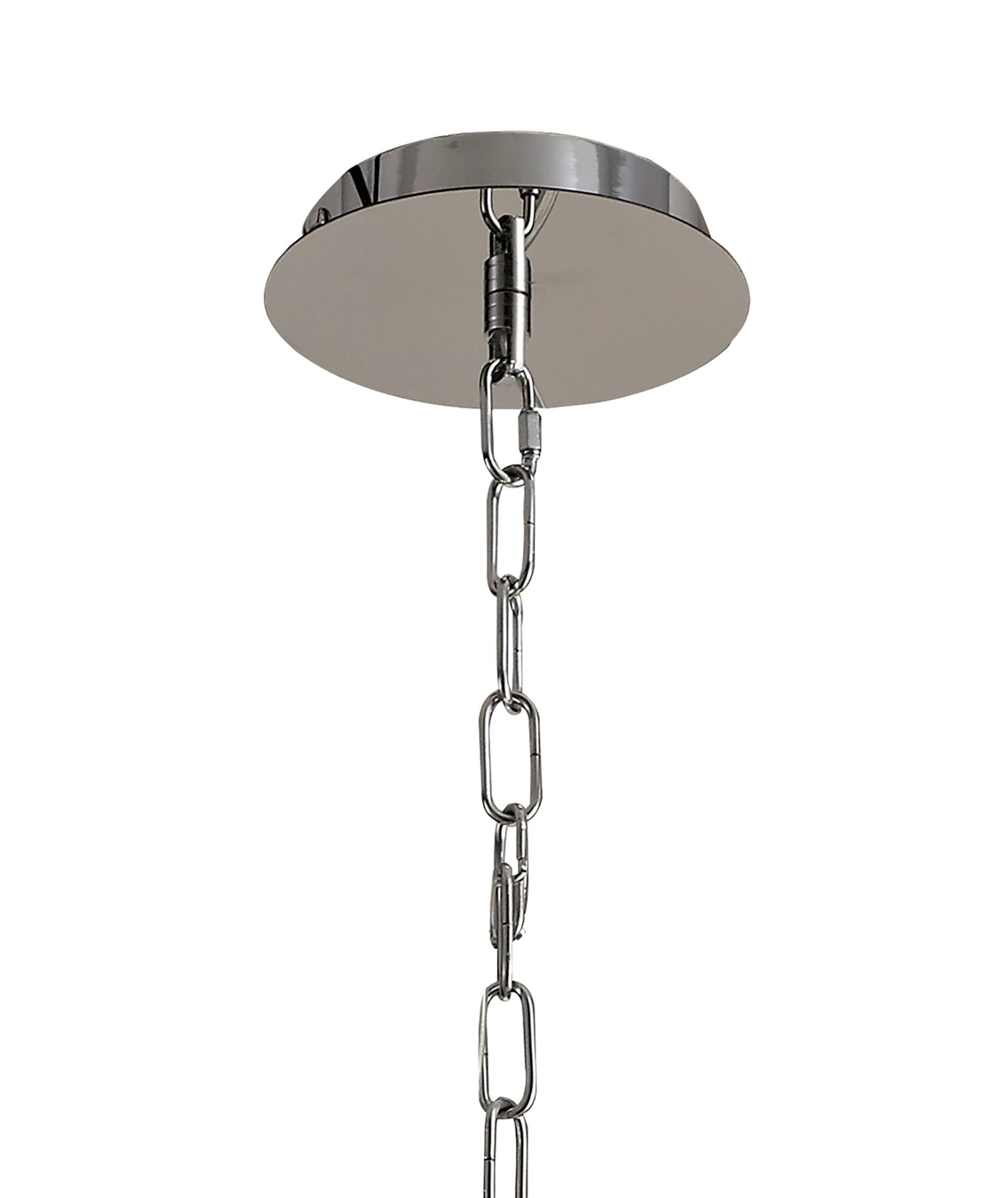 Cadwell Pendant/Semi Ceiling Convertible, 7 x E14, Polished Chrome/Crystal