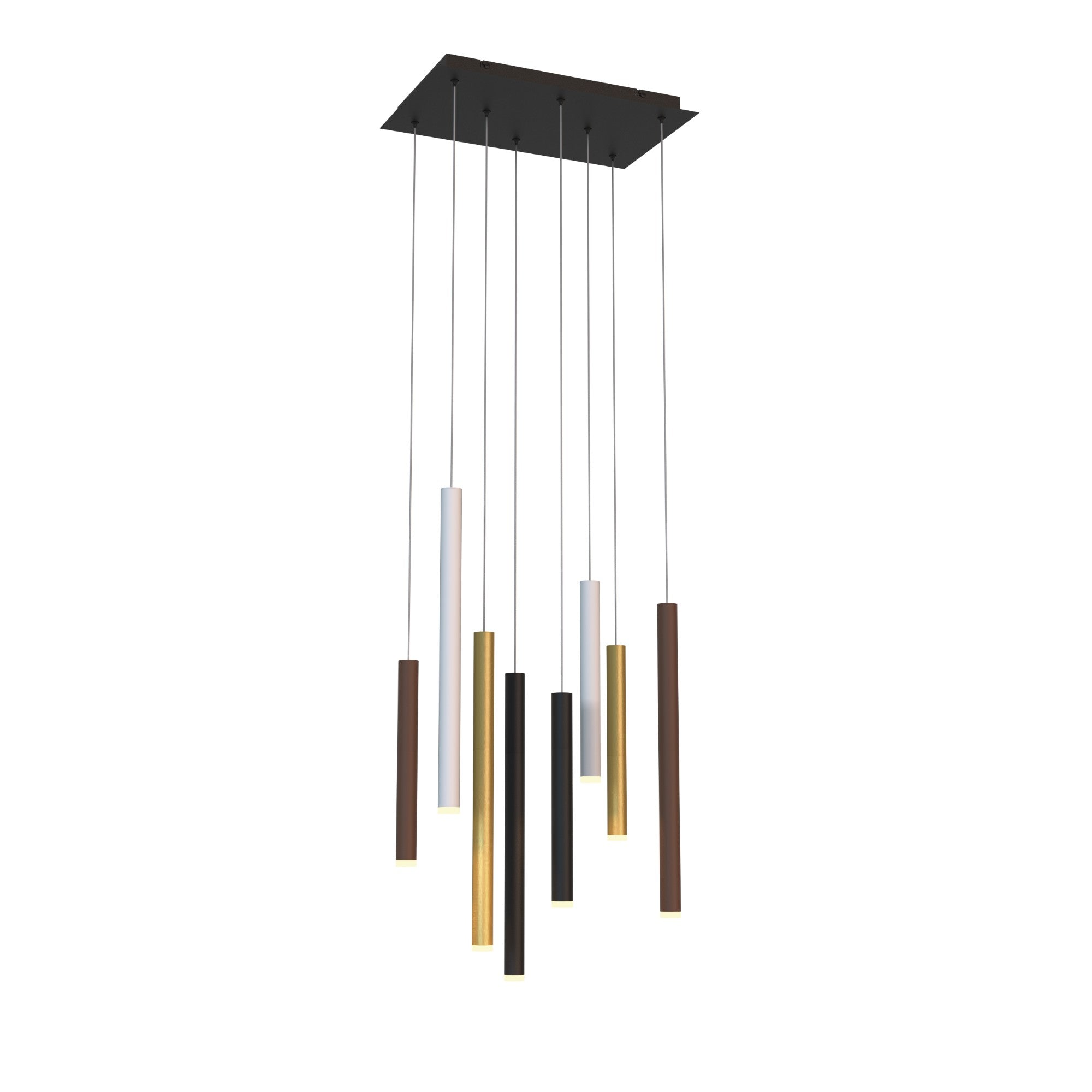 Cala 8Lt/14Lt Pendant  - Sand White/Sand Black/Gold/Rust Brown