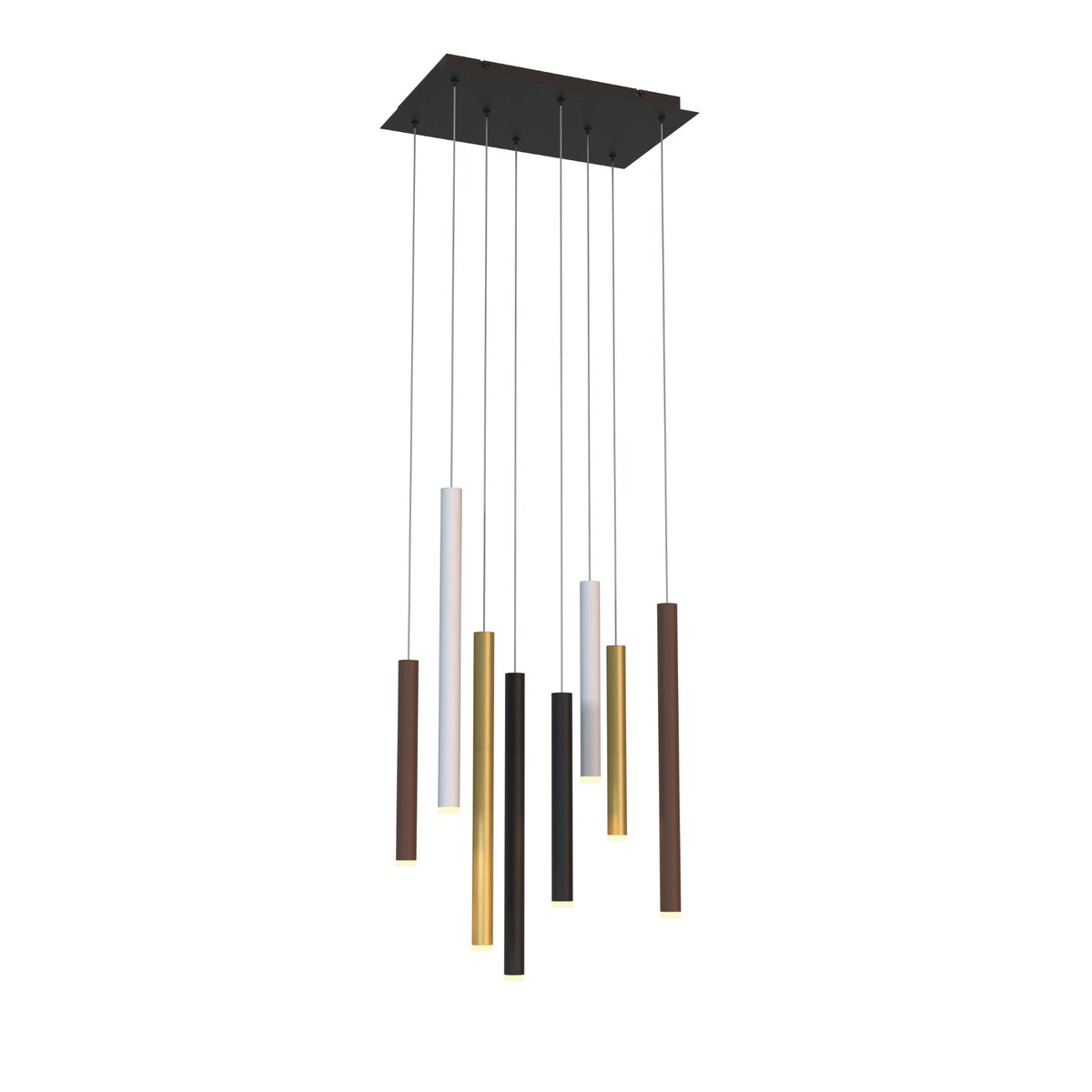 Cala 8Lt/14Lt Pendant  - Sand White/Sand Black/Gold/Rust Brown