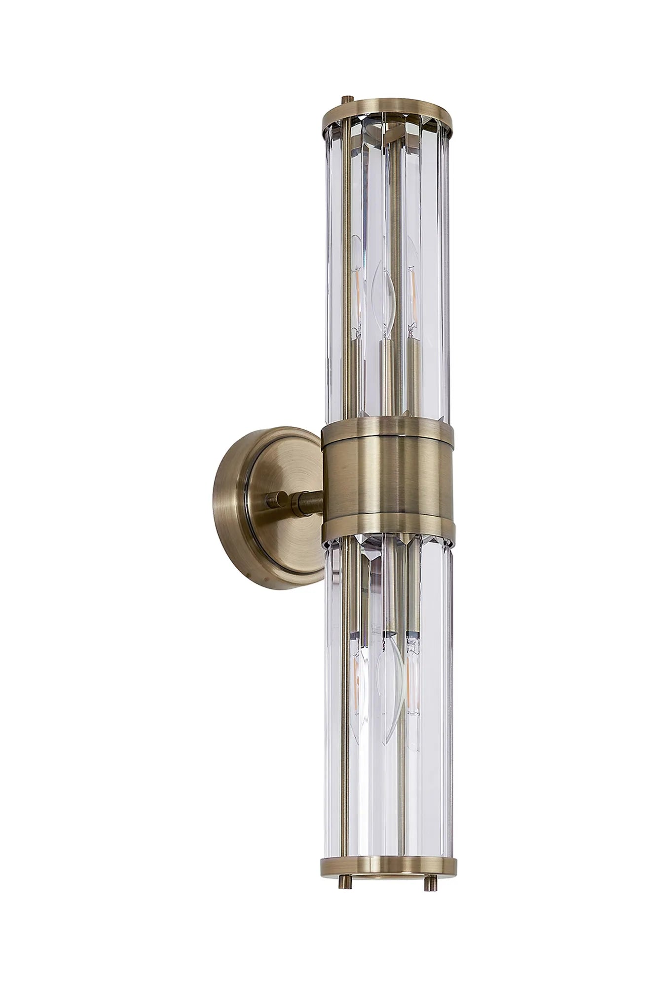 Clarin 2lt Crystal Wall Light- Various Finishes