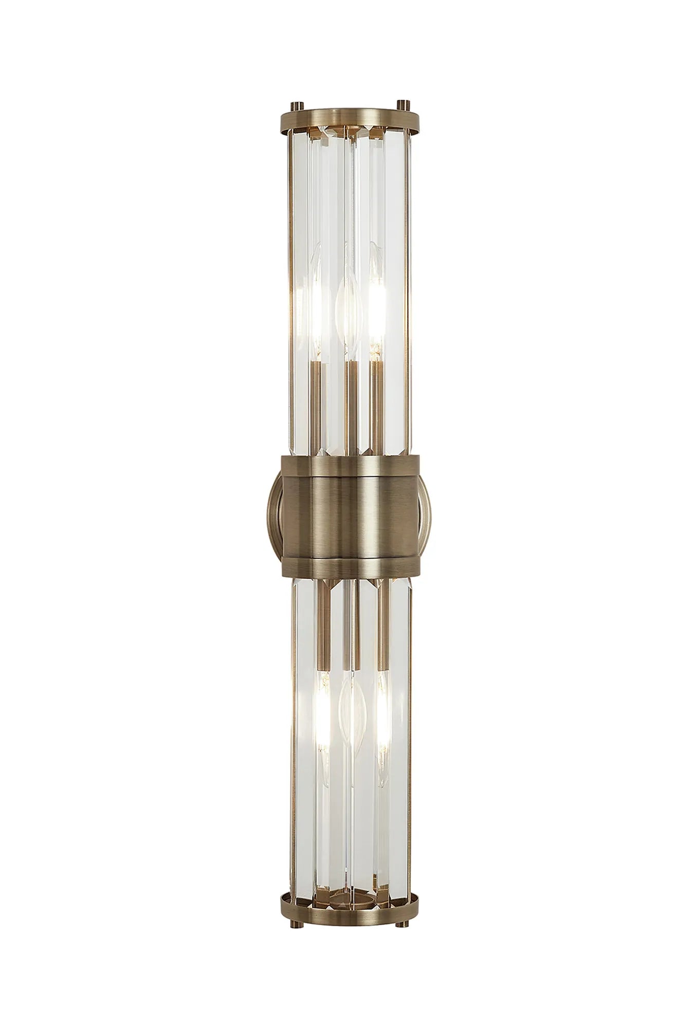 Clarin 2lt Crystal Wall Light- Various Finishes