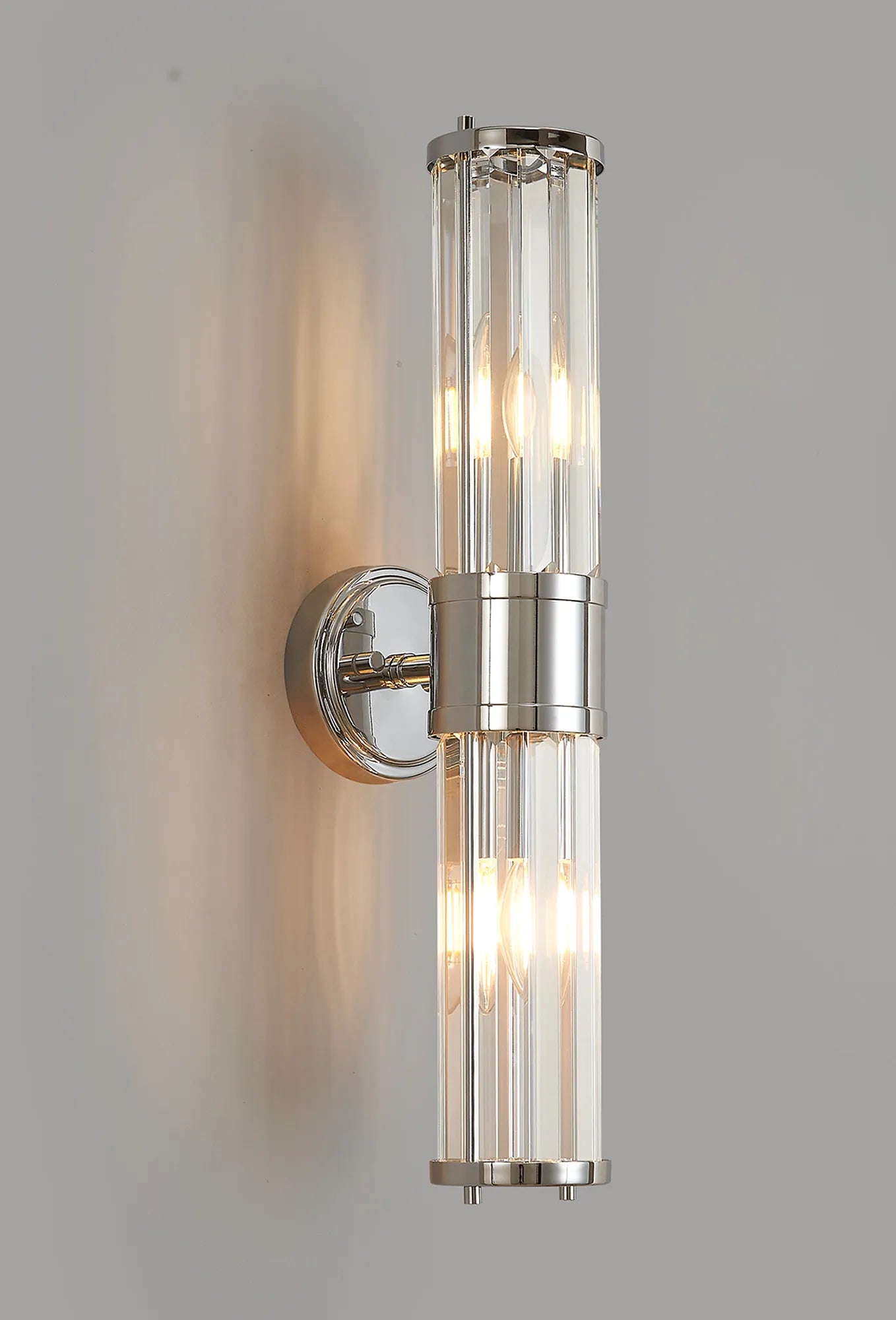 Clarin 2lt Crystal Wall Light- Various Finishes