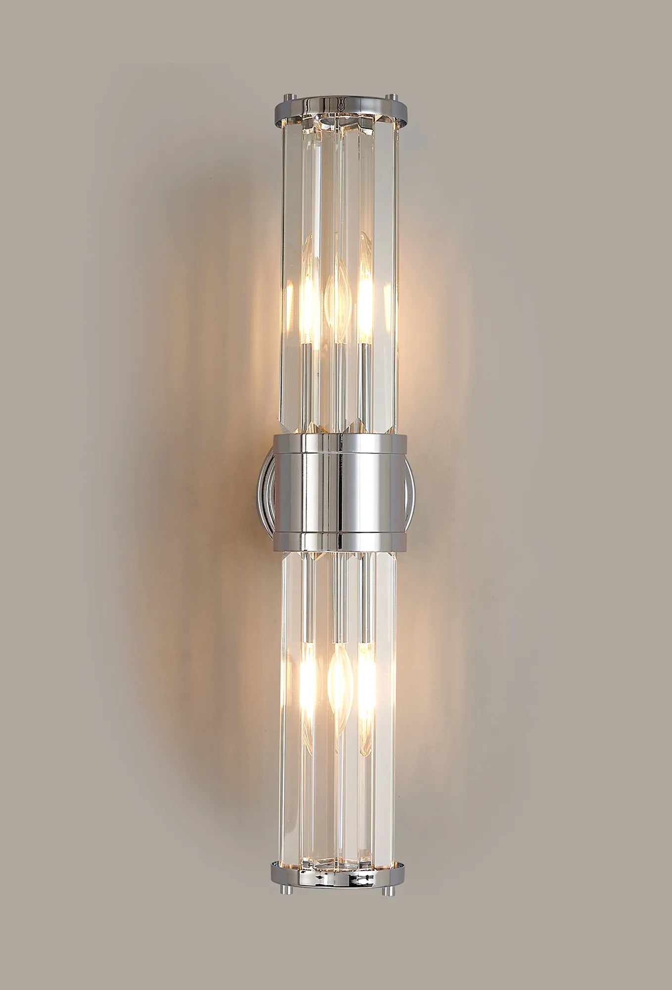 Clarin 2lt Crystal Wall Light- Various Finishes