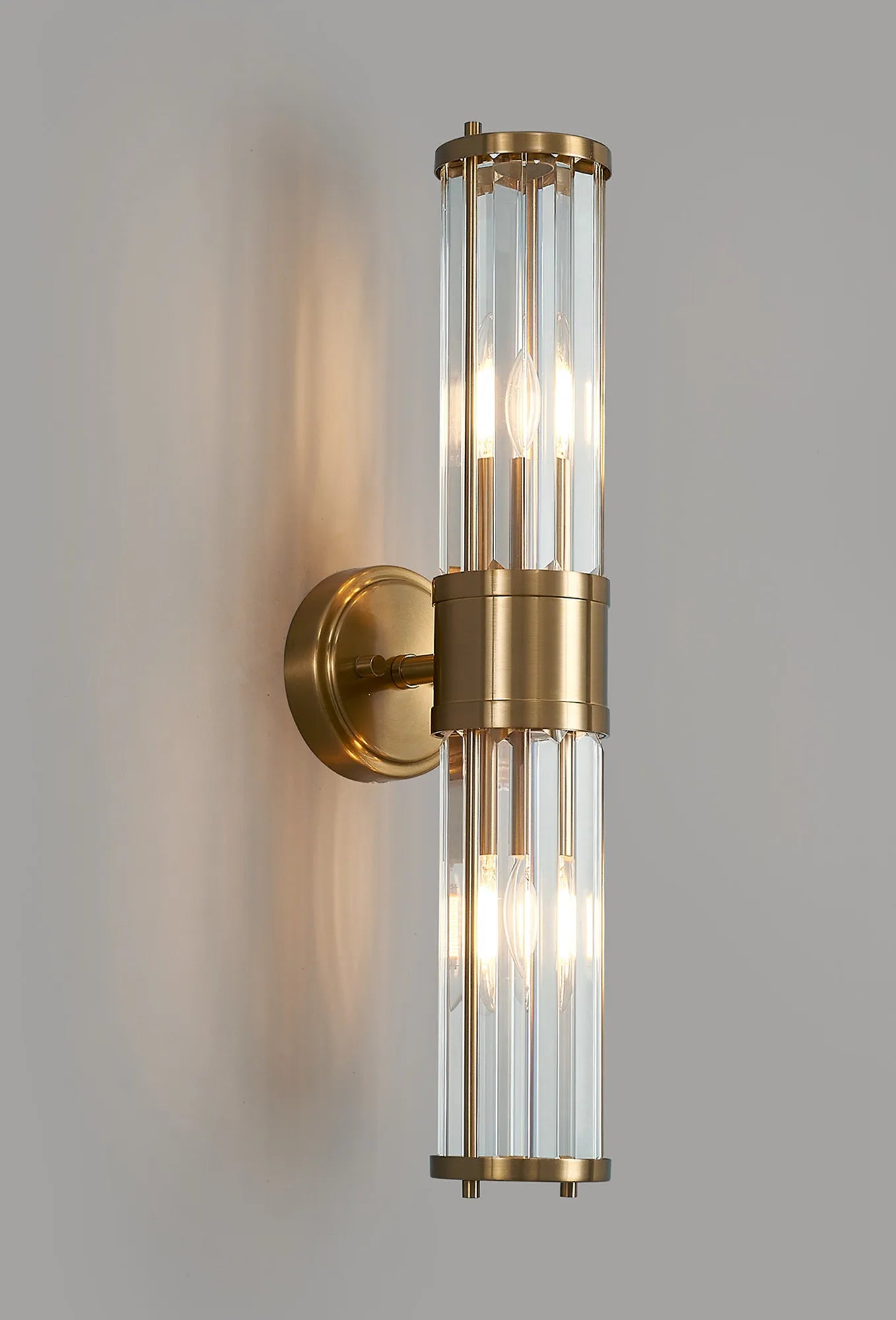 Clarin 2lt Crystal Wall Light- Various Finishes