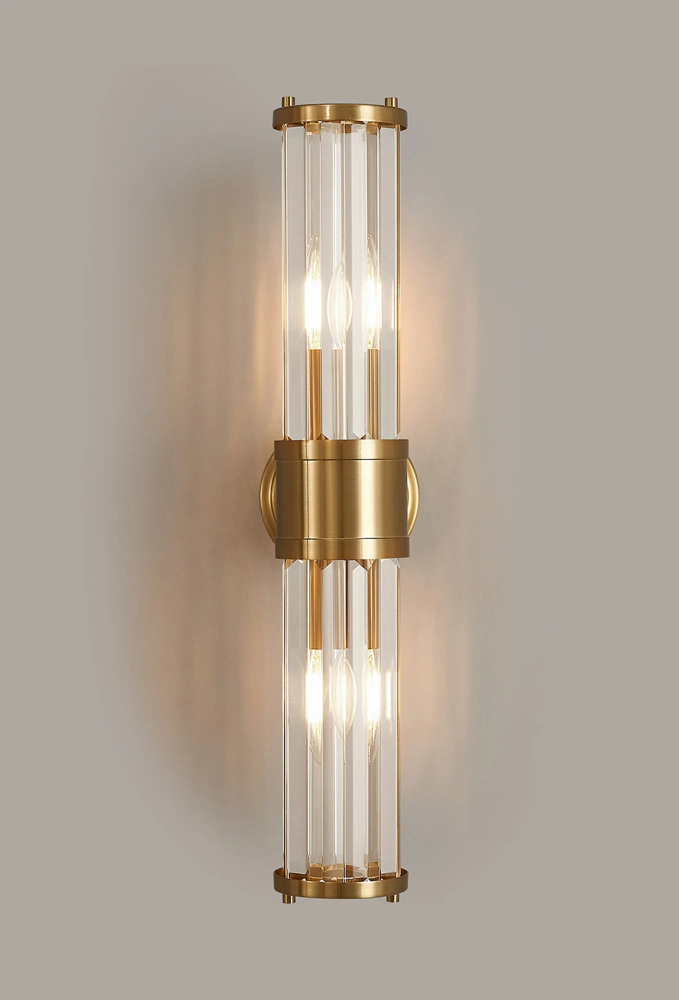 Clarin 2lt Crystal Wall Light- Various Finishes