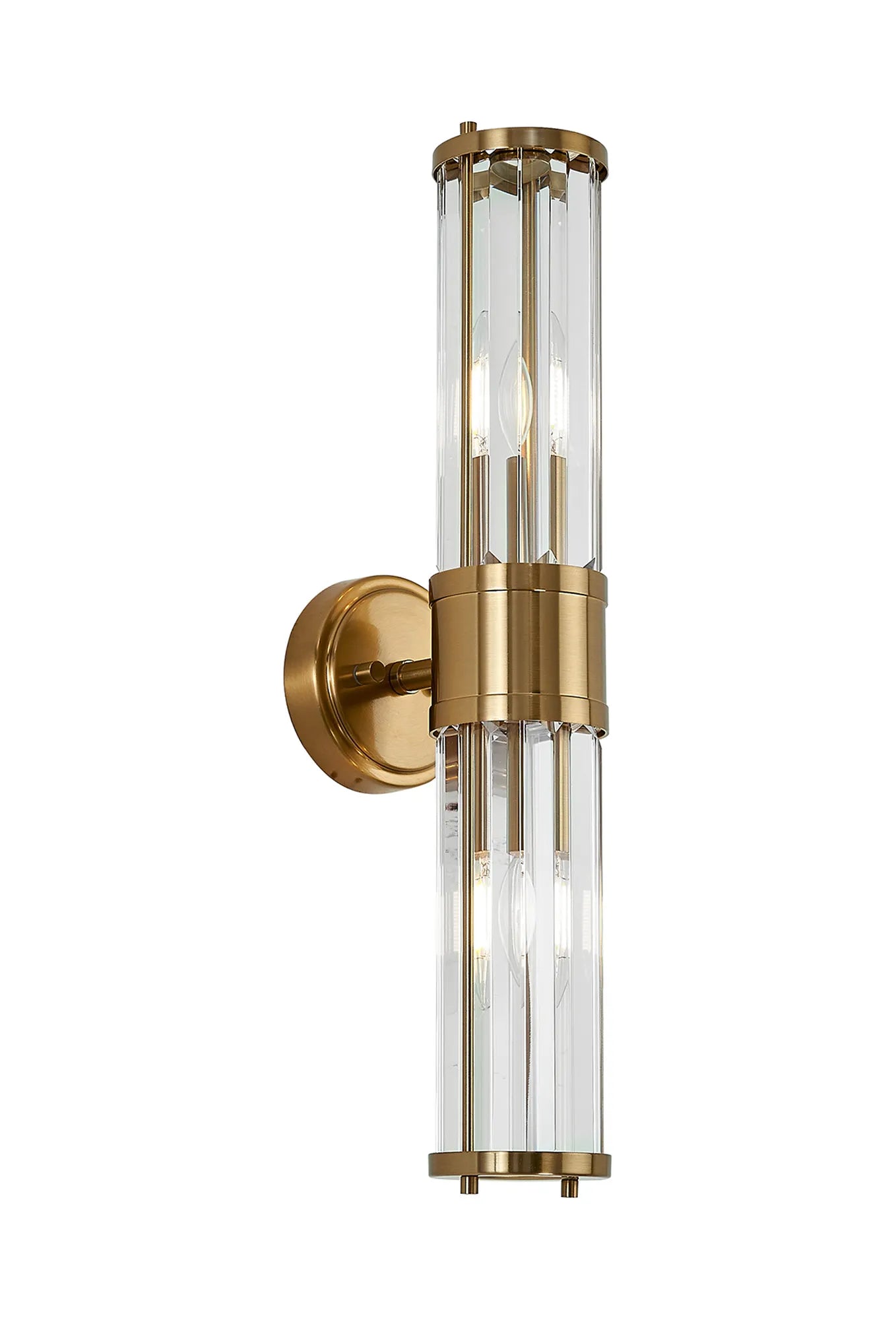Clarin 2lt Crystal Wall Light- Various Finishes