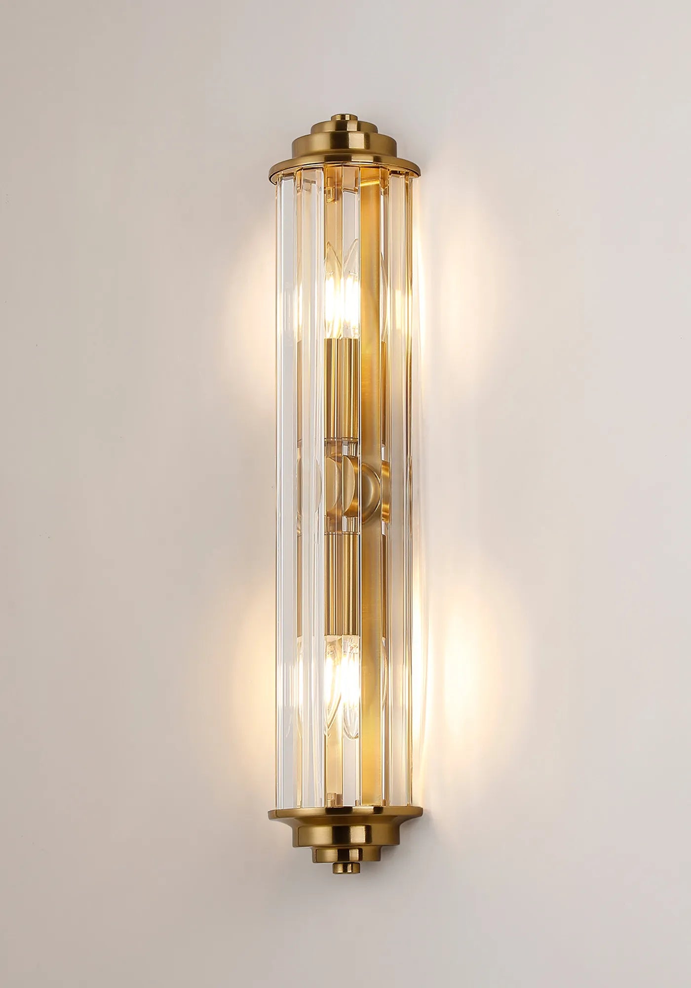 Clarin 2lt Crystal Wall Light- Various Finishes