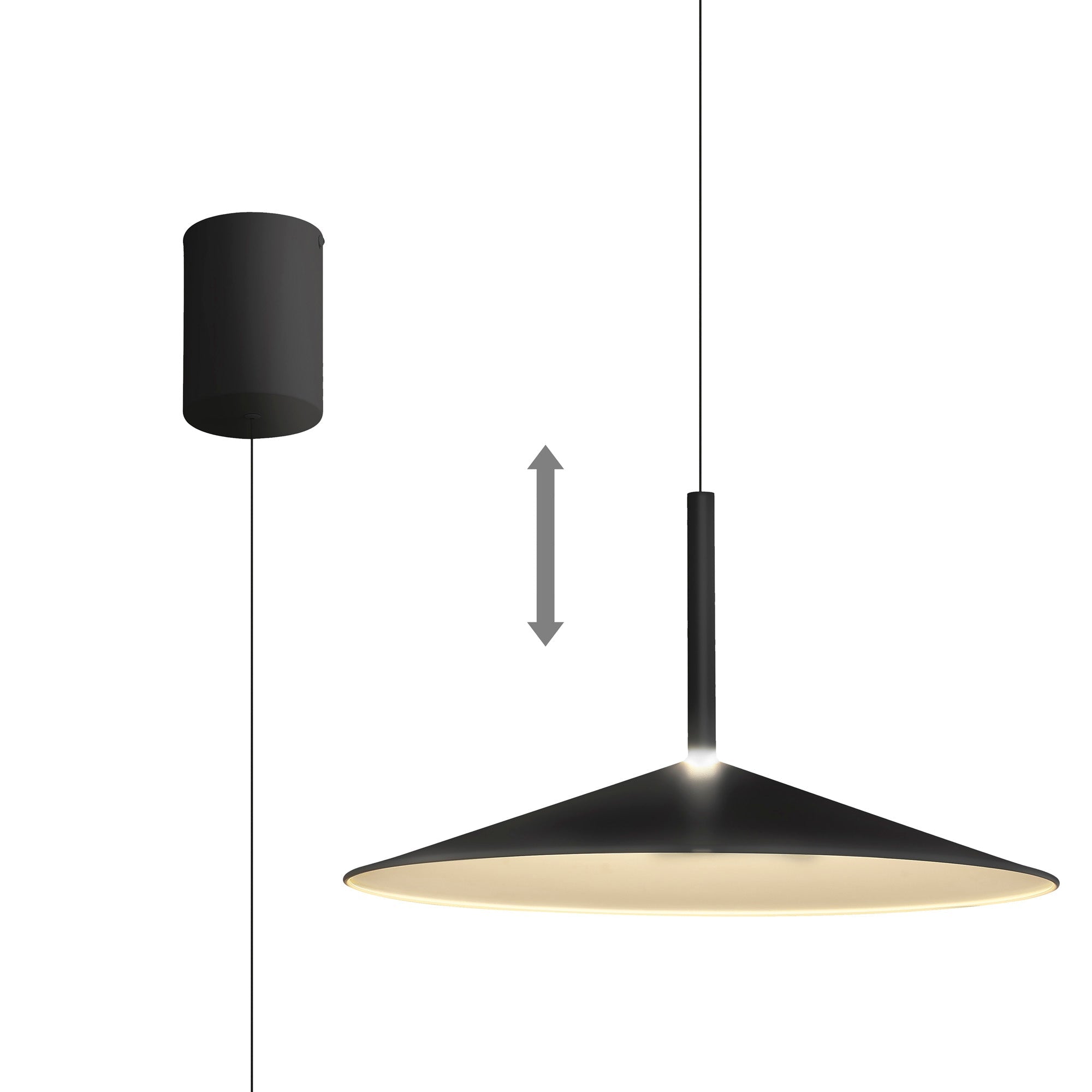 Calice LED Rise and Fall Pendant - Various Colours & Sizes
