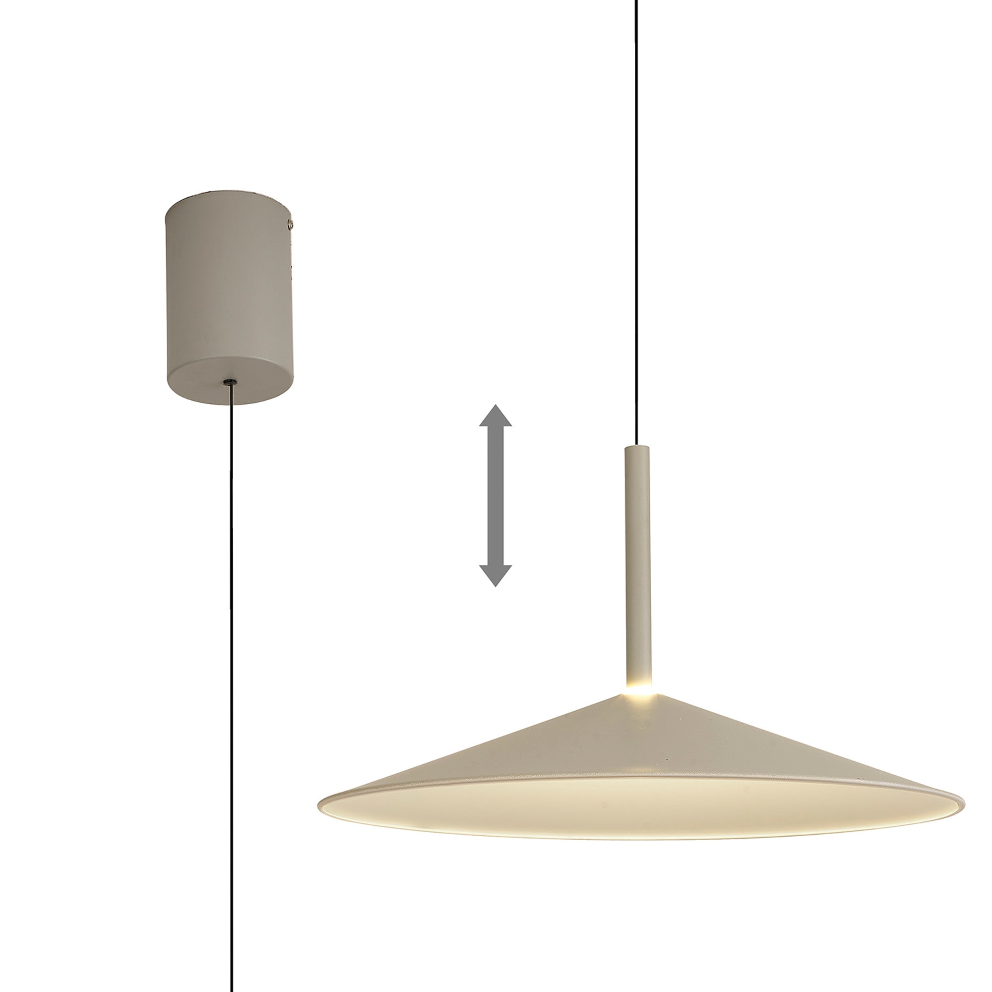 Calice LED Rise and Fall Pendant - Various Colours & Sizes