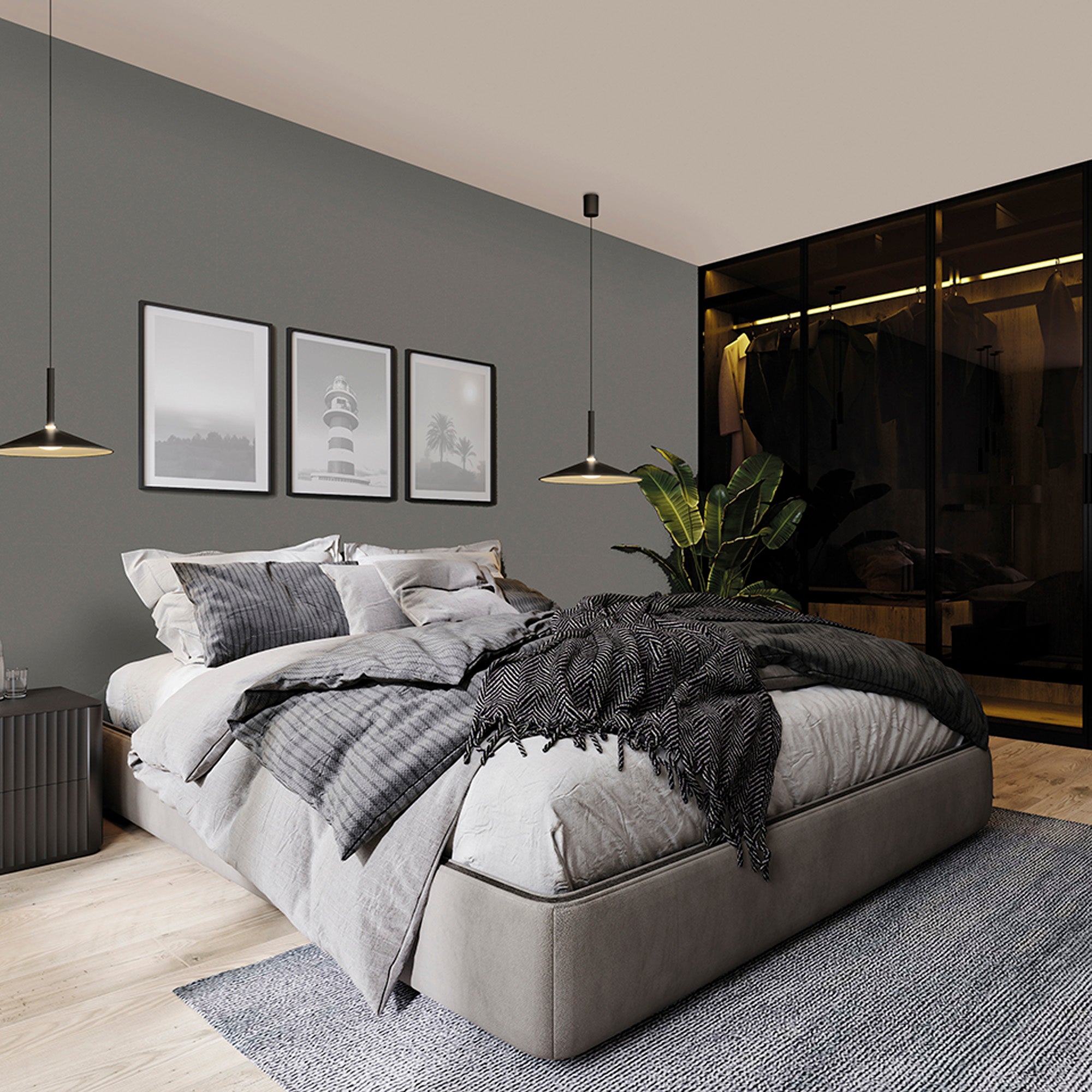 Calice LED Rise and Fall Pendant - Various Colours & Sizes