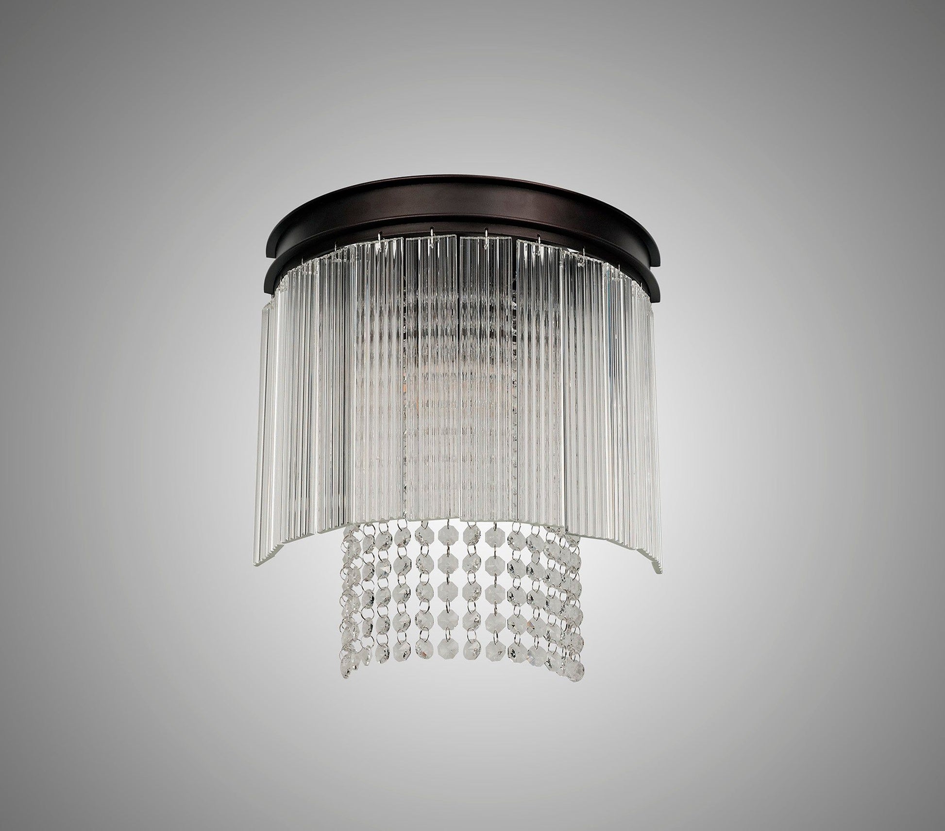 Camden Wall Light, 2 Light E14, Brown Oxide