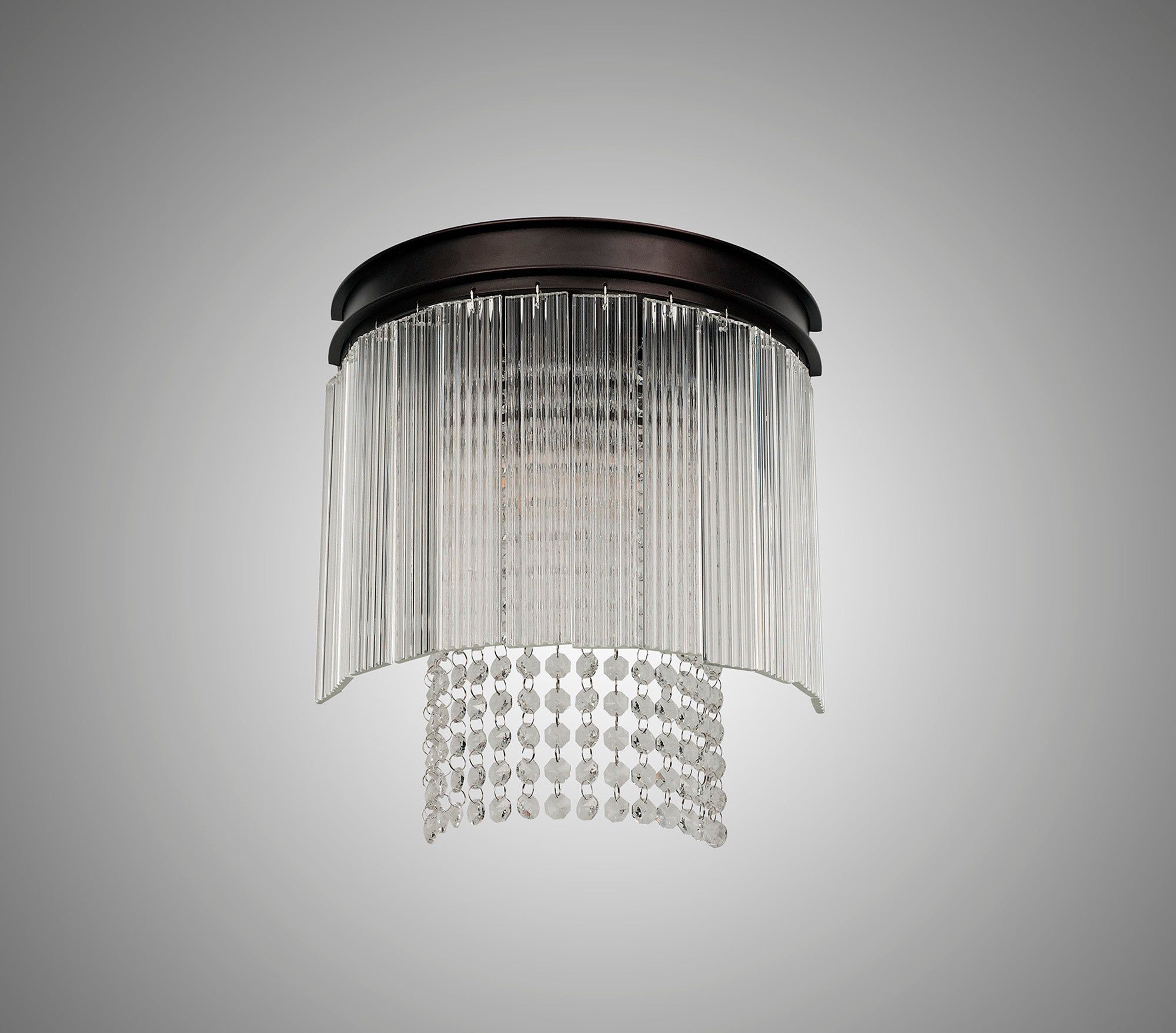 Camden Wall Light, 2 Light E14, Brown Oxide