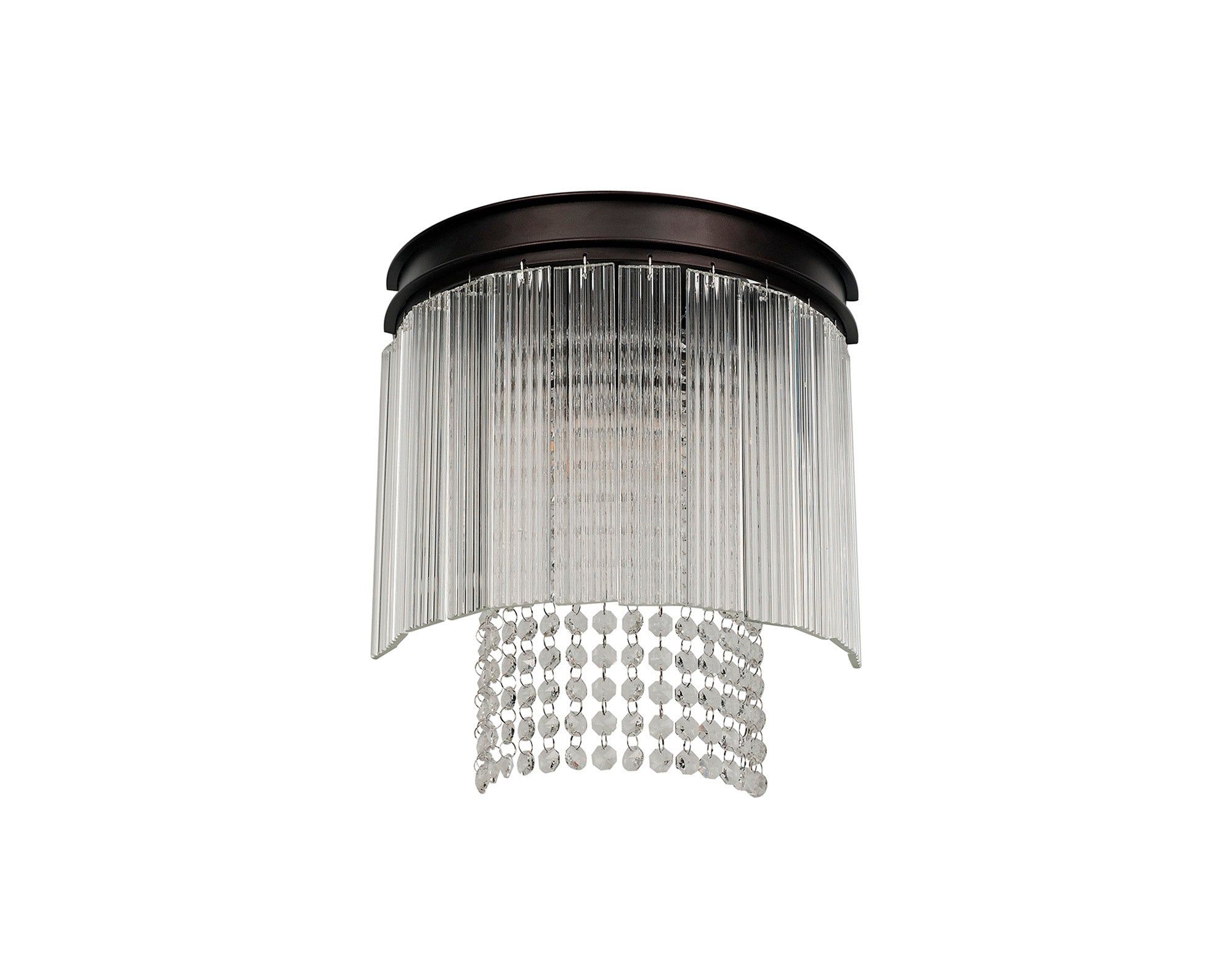 Camden Wall Light, 2 Light E14, Brown Oxide