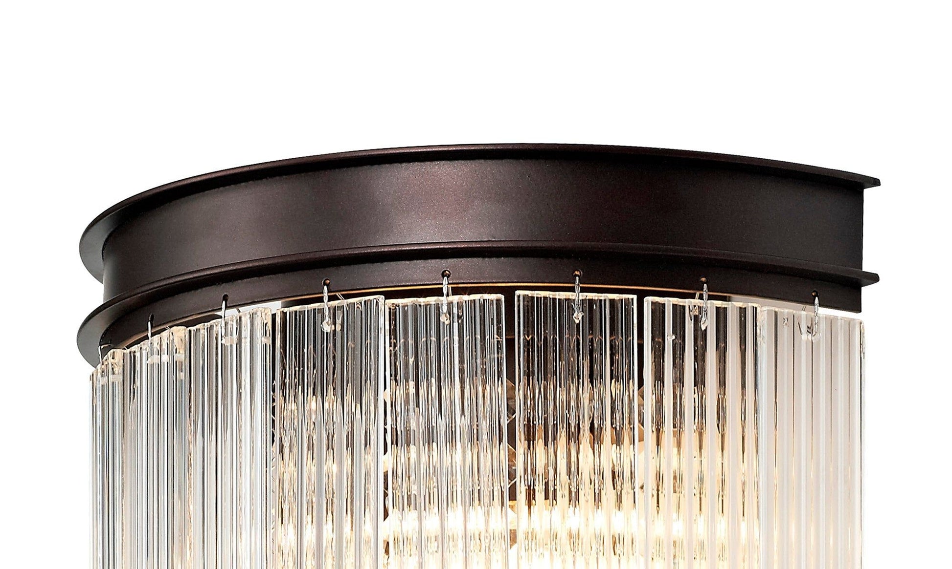 Camden Wall Light, 2 Light E14, Brown Oxide