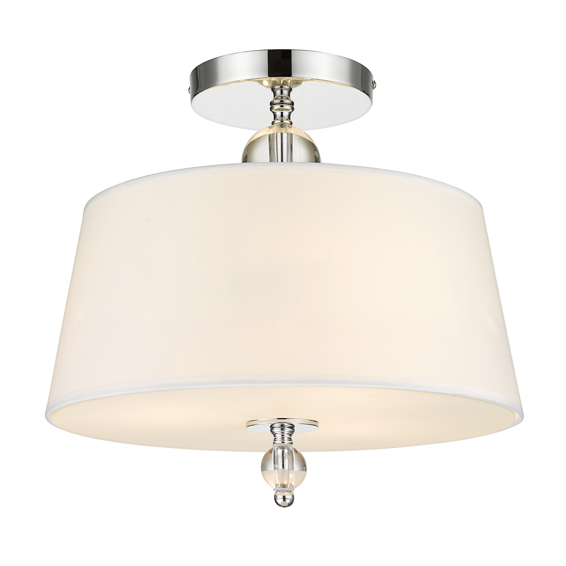 Cancun Chrome Finish Semi Flush - Cusack Lighting