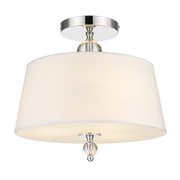 Cancun Chrome Finish Semi Flush - Cusack Lighting