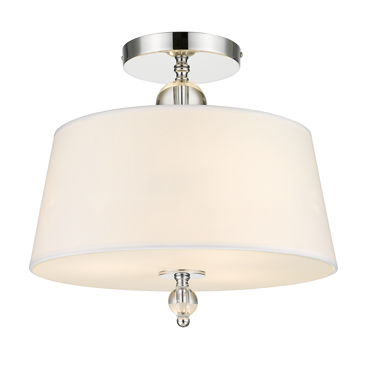 Cancun Chrome Finish Semi Flush - Cusack Lighting