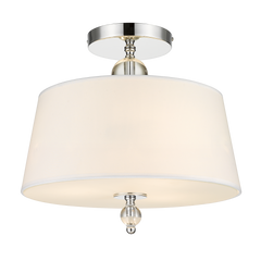 Cancun Chrome Finish Semi Flush - Cusack Lighting