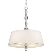 Cancun White & Chrome Finish Hanging Shade 