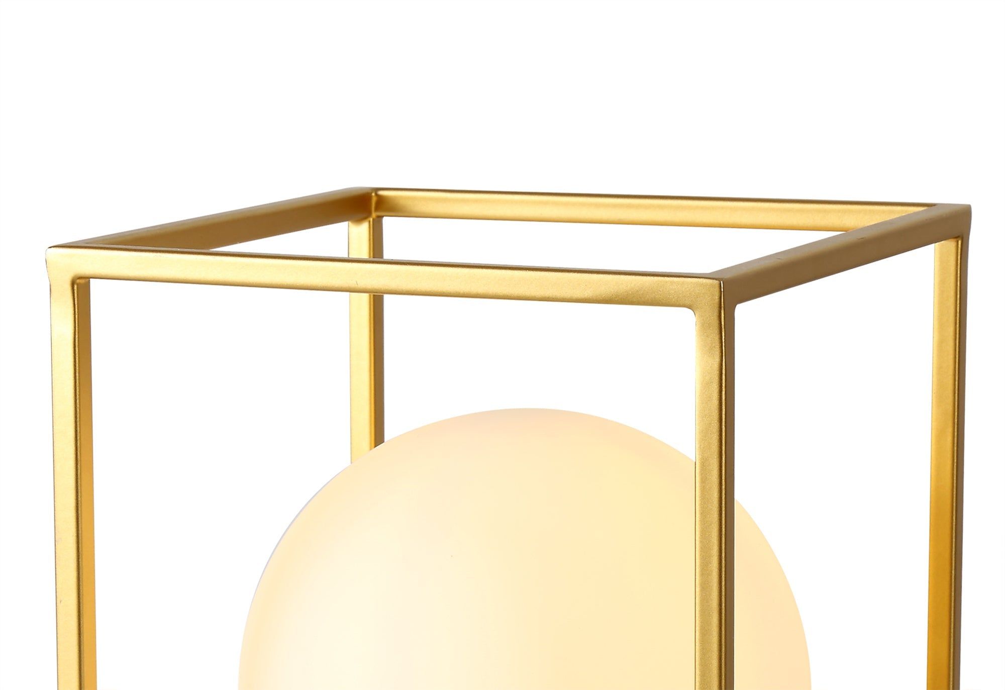 Cannes Table Lamp, 1 Light E14, Matt Black/Painted Gold