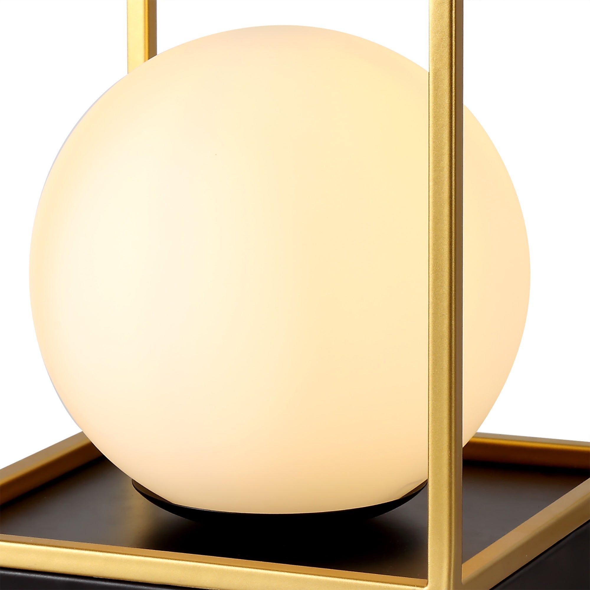 Cannes Table Lamp, 1 Light E14, Matt Black/Painted Gold