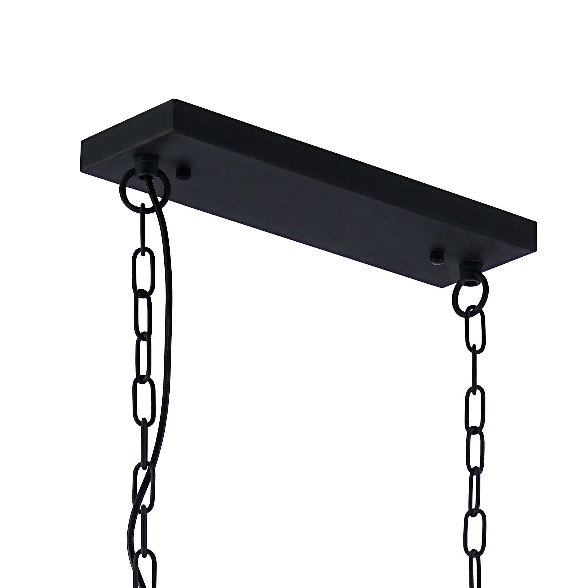 Capri Kitchen Table/Island Light, 4 x E27, Satin Black & Satin Brass