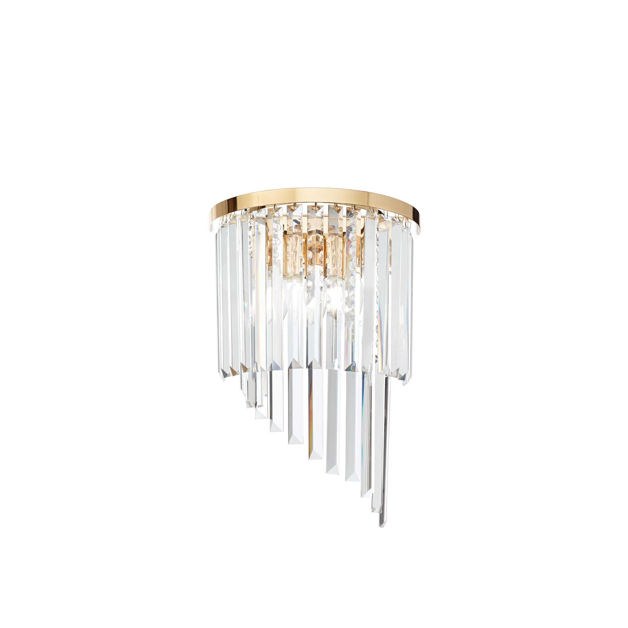 Carlton Wall Light - Chrome/Gold Finish - Cusack Lighting