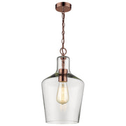 Carole 1Lt Antique Copper Ceiling Light -Promotional Offers