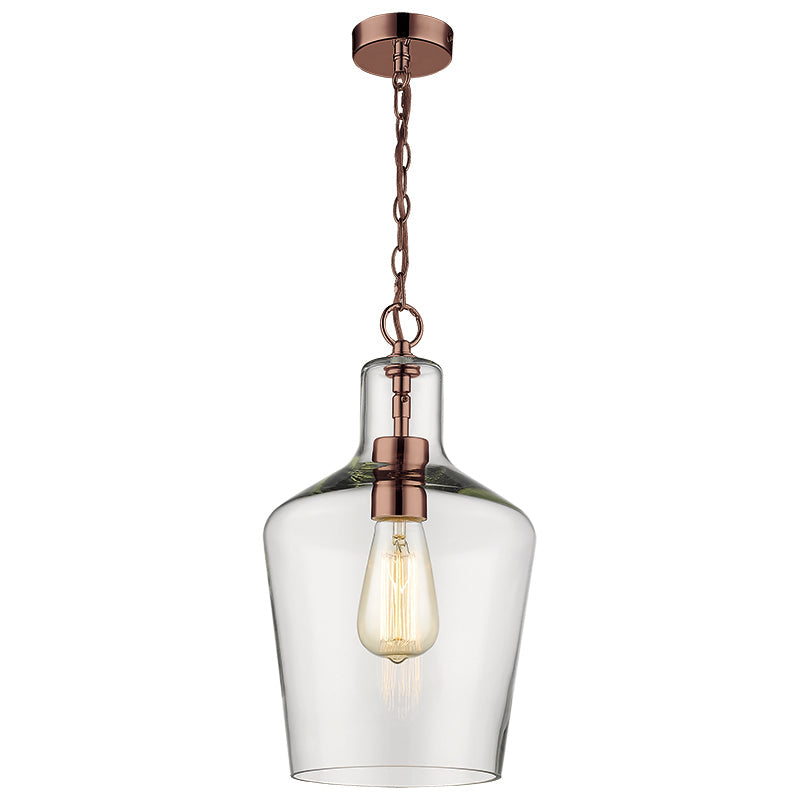 Carole 1Lt Antique Copper Ceiling Light -Promotional Offers