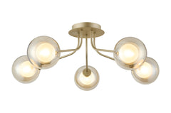 Caledon Semi Flush Light, 5 Light G9- Various Finishes