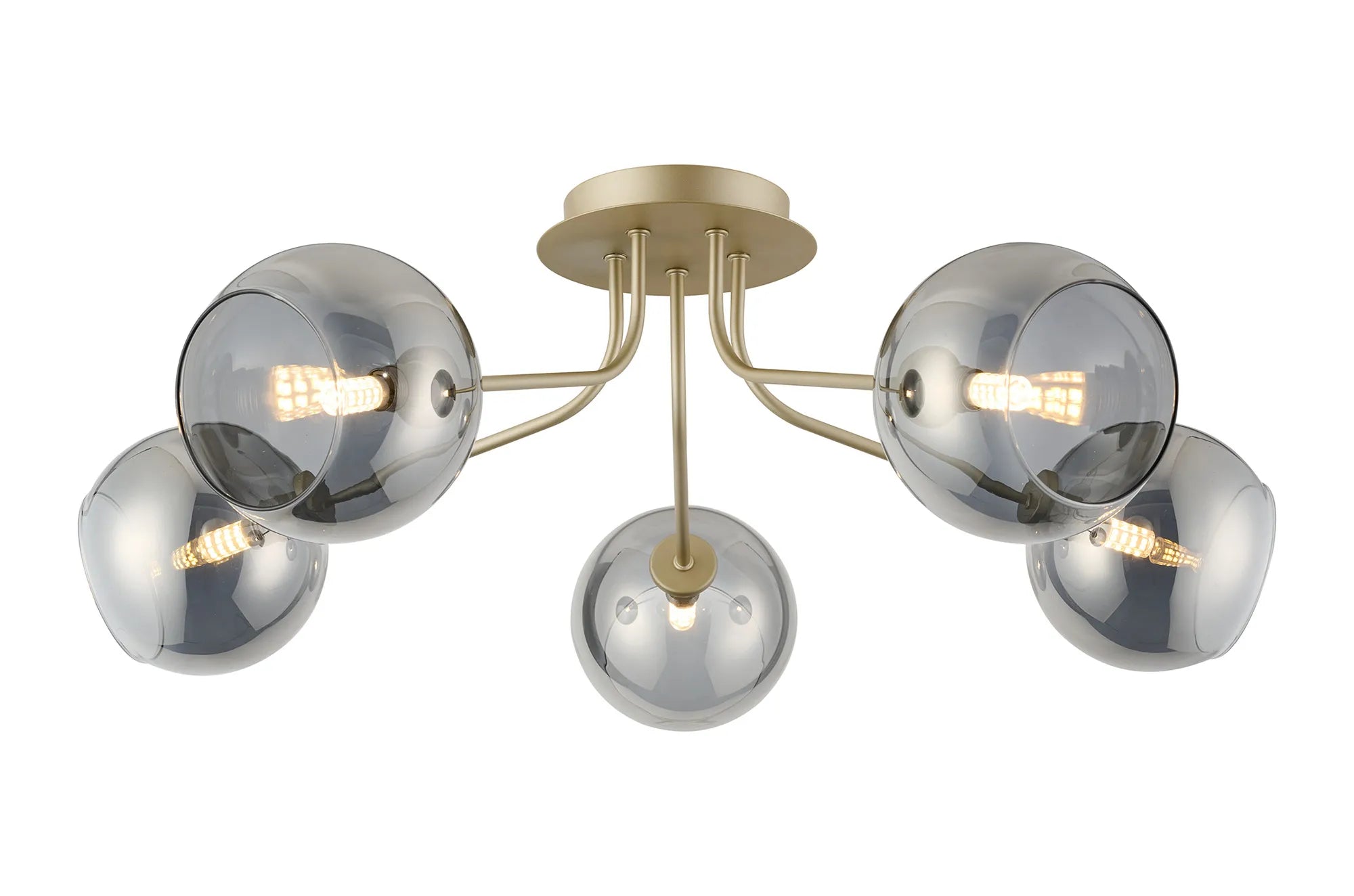 Caledon Semi Flush Light, 5 Light G9- Various Finishes