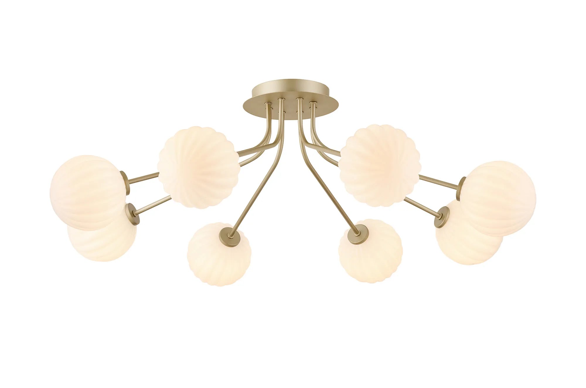 Caledon Semi Flush Light, 8 Light G9- Various Finishes