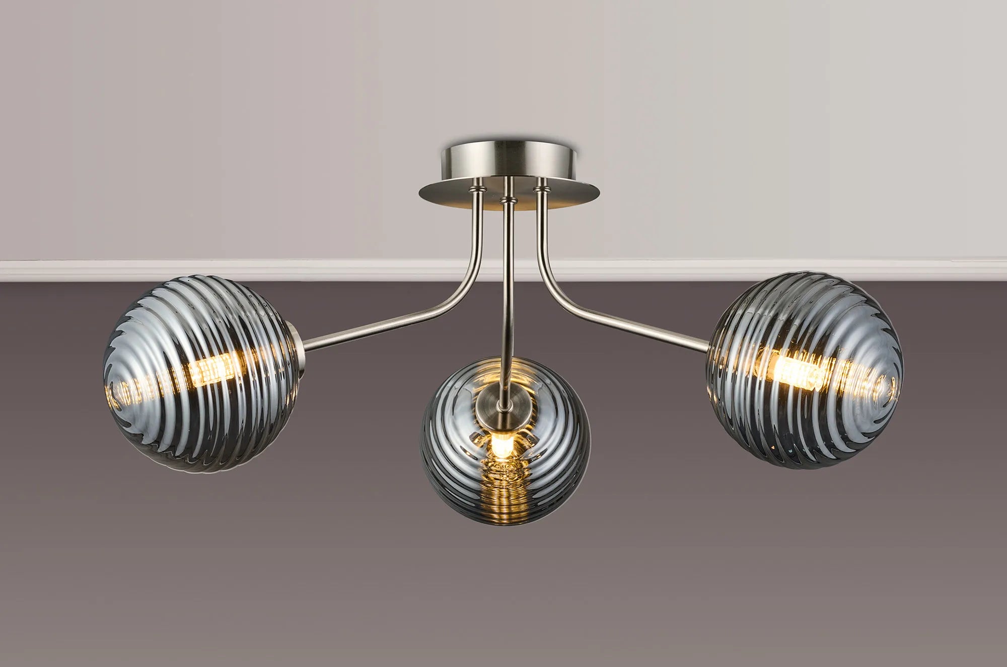 Caledon Semi Flush Light, 3 Light G9- Various Finishes