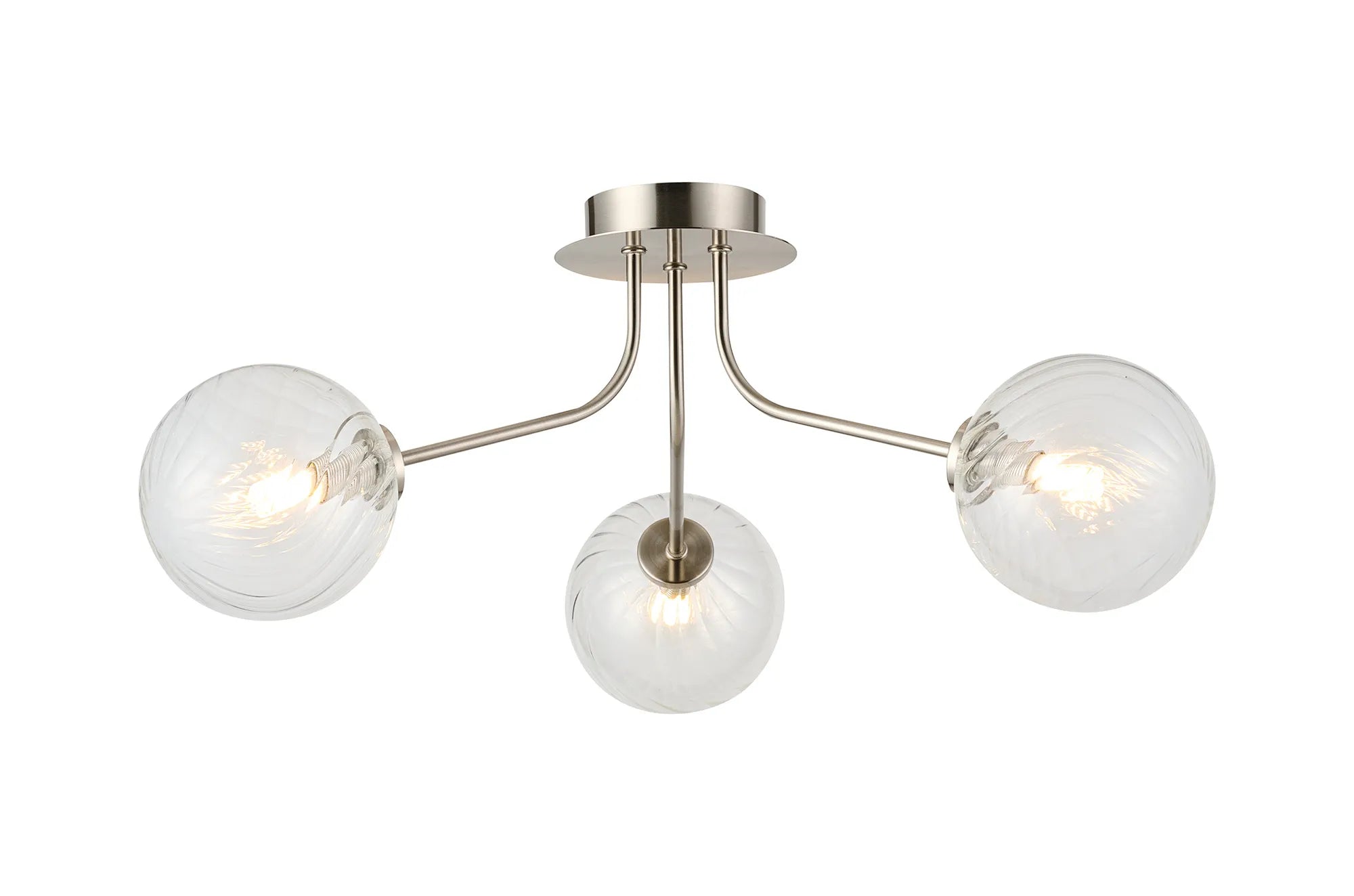 Caledon Semi Flush Light, 3 Light G9- Various Finishes