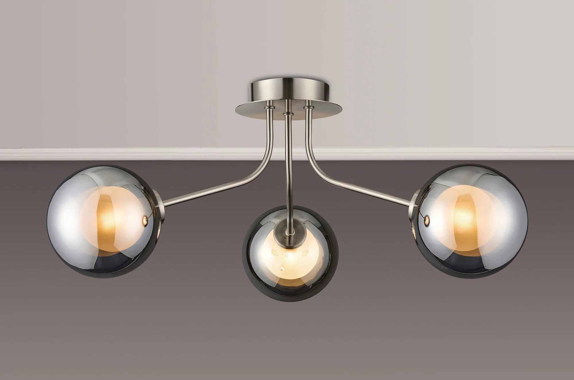 Caledon Semi Flush Light, 3 Light G9- Various Finishes