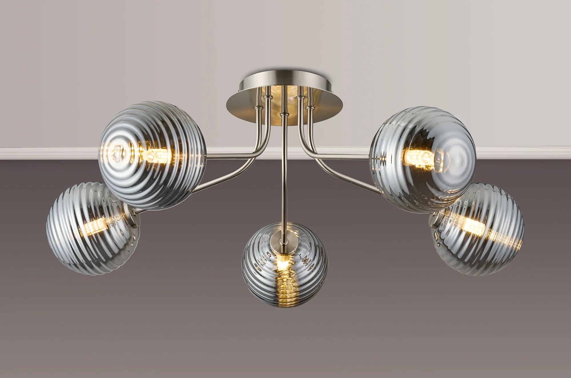Caledon Semi Flush Light, 5 Light G9- Various Finishes