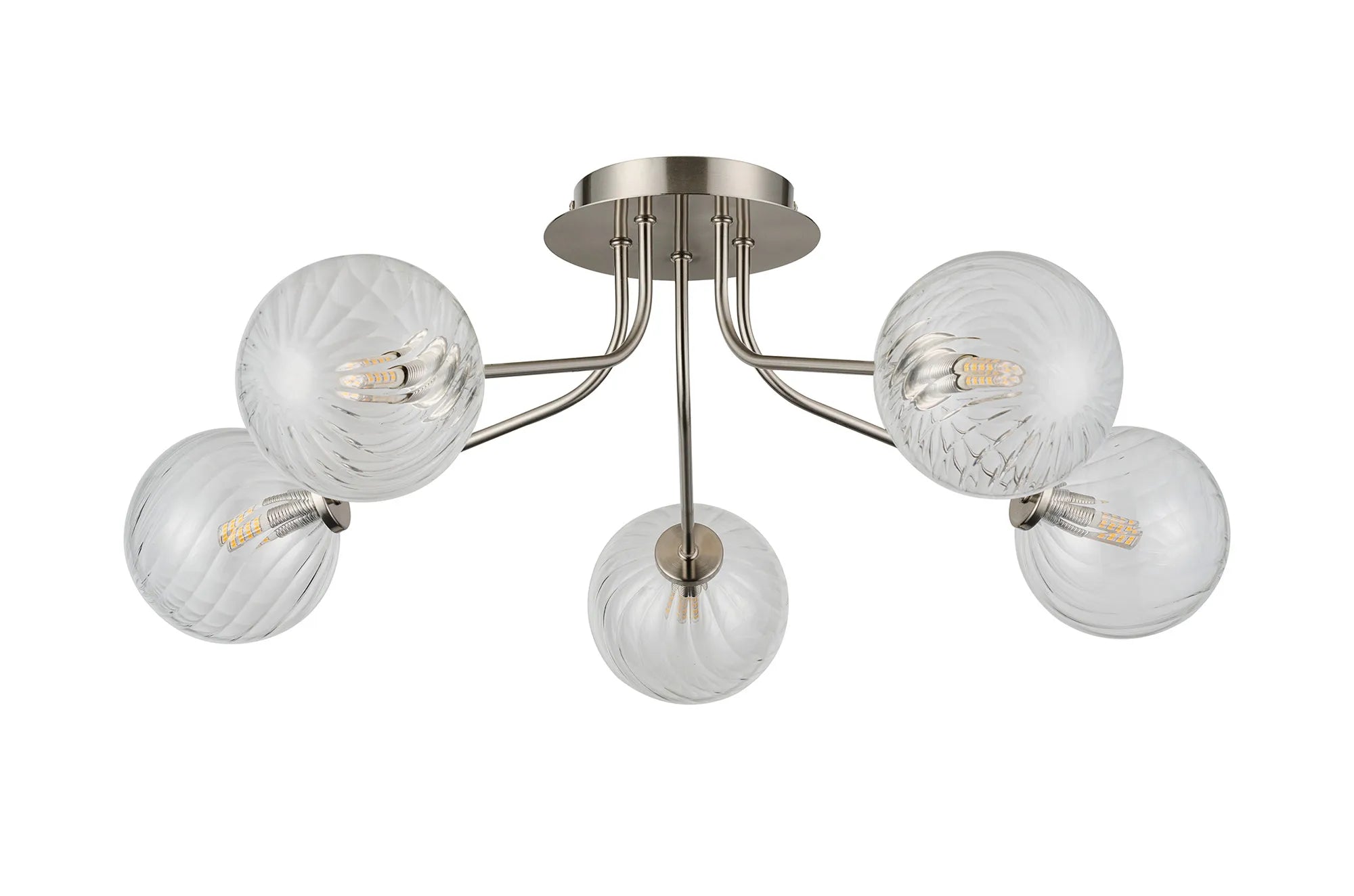 Caledon Semi Flush Light, 5 Light G9- Various Finishes