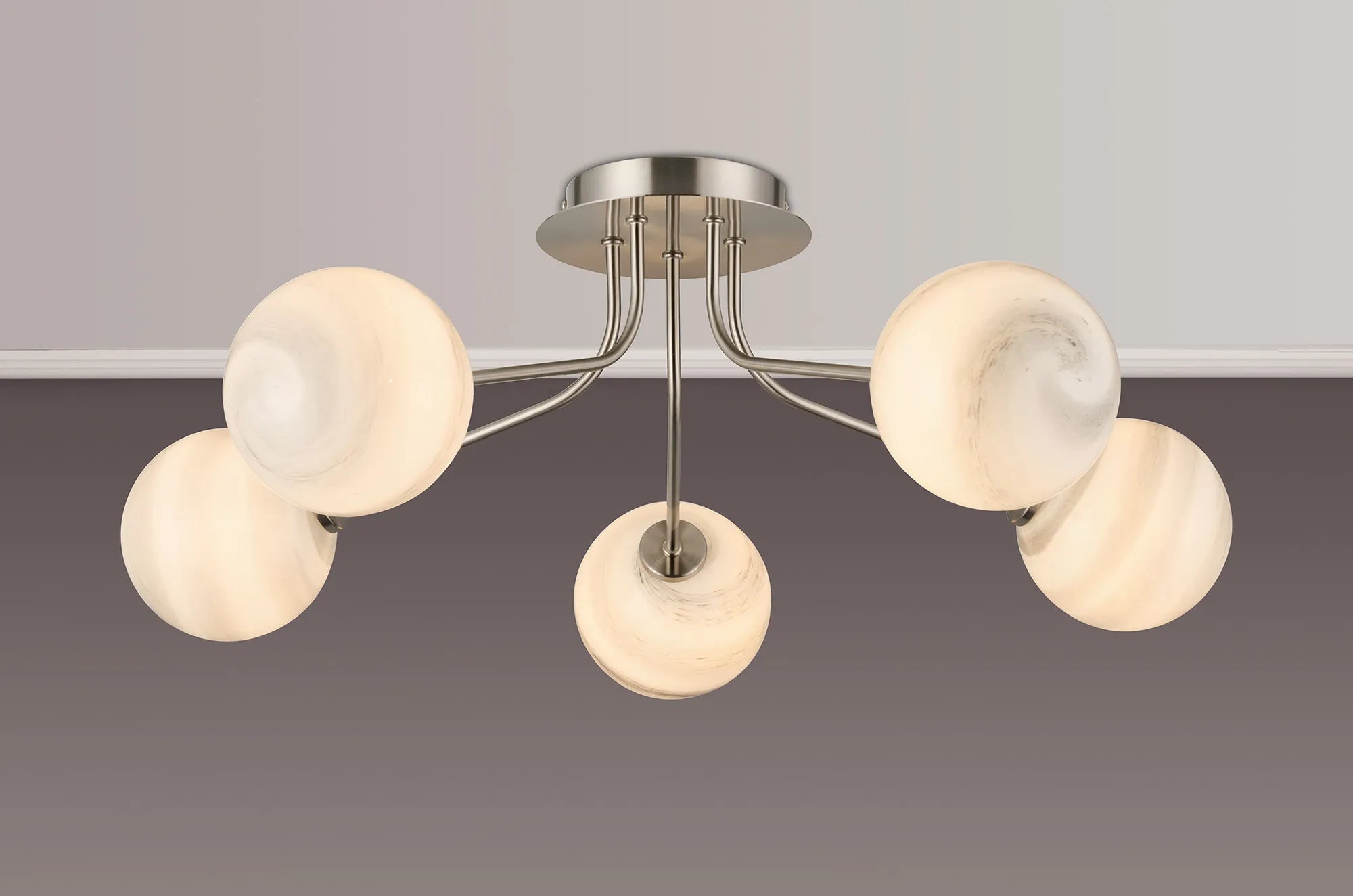 Caledon Semi Flush Light, 5 Light G9- Various Finishes