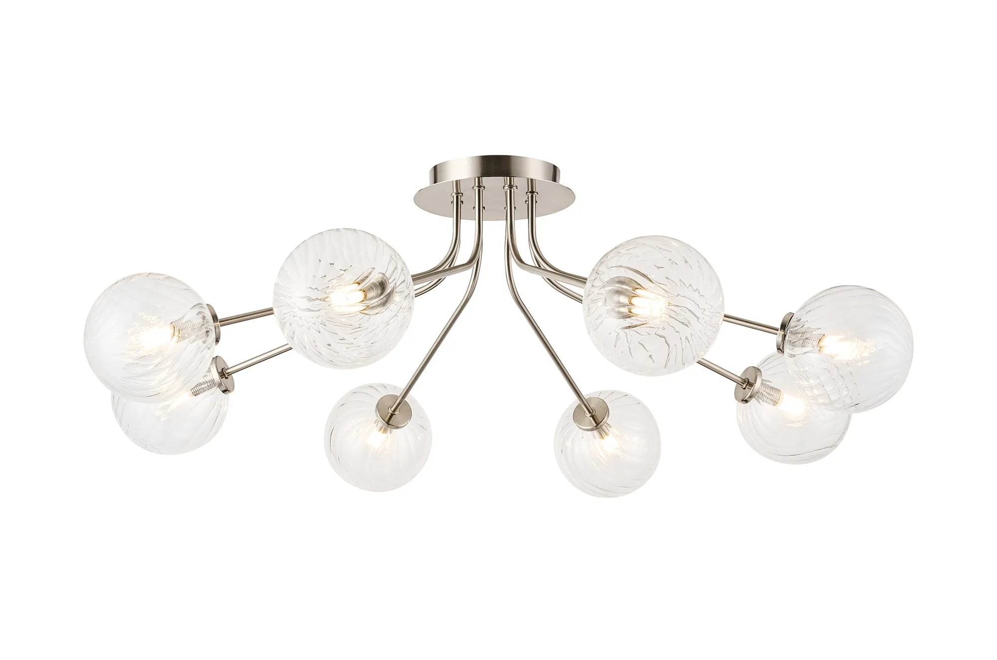 Caledon Semi Flush Light, 8 Light G9- Various Finishes