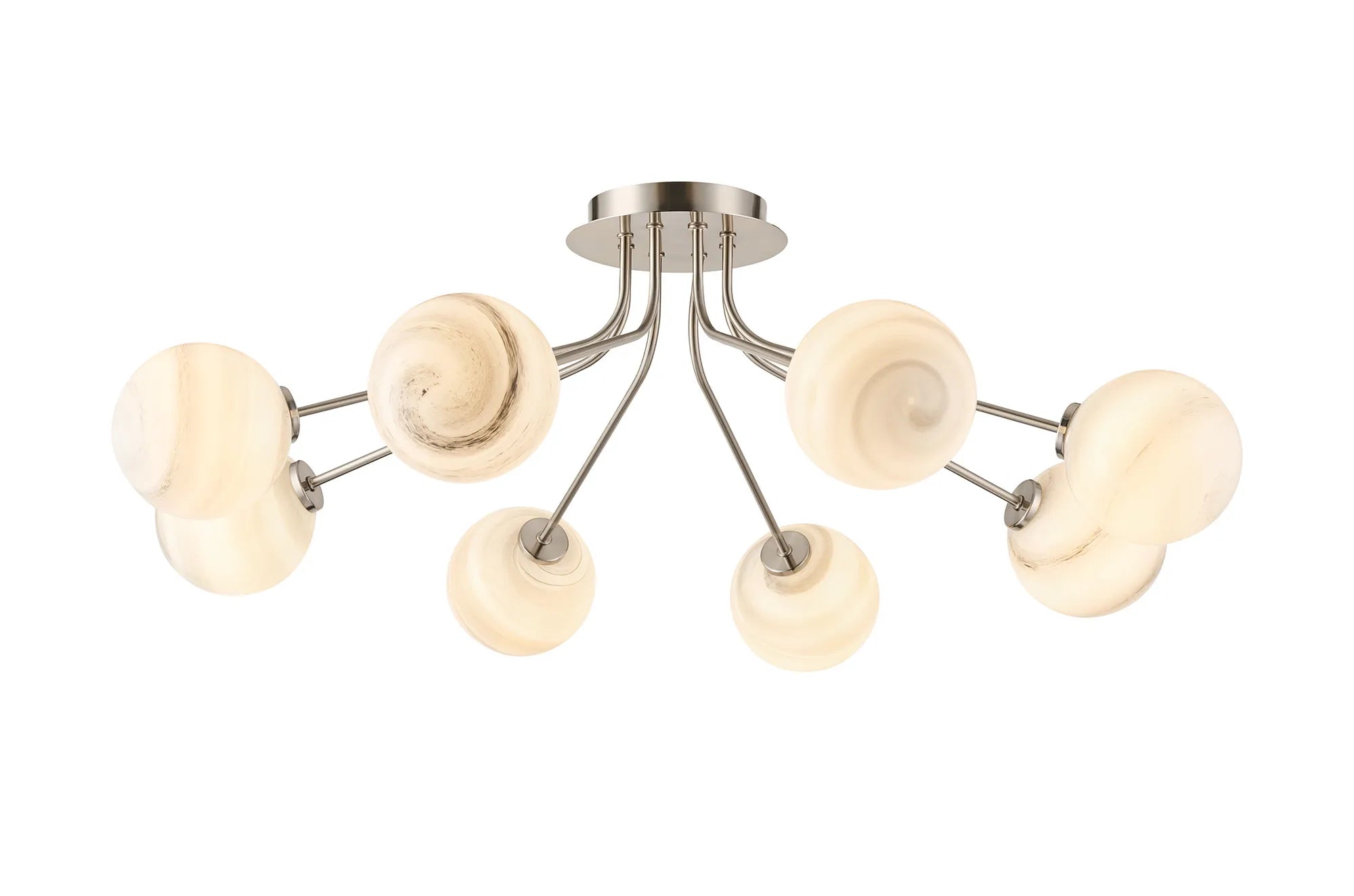 Caledon Semi Flush Light, 8 Light G9- Various Finishes
