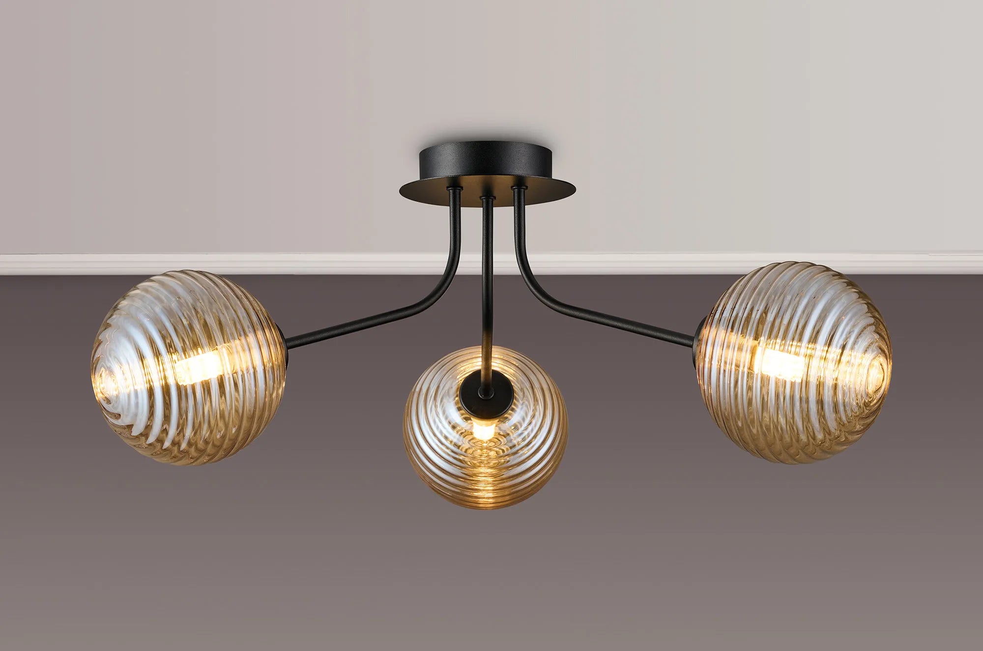 Caledon Semi Flush Light, 3 Light G9- Various Finishes