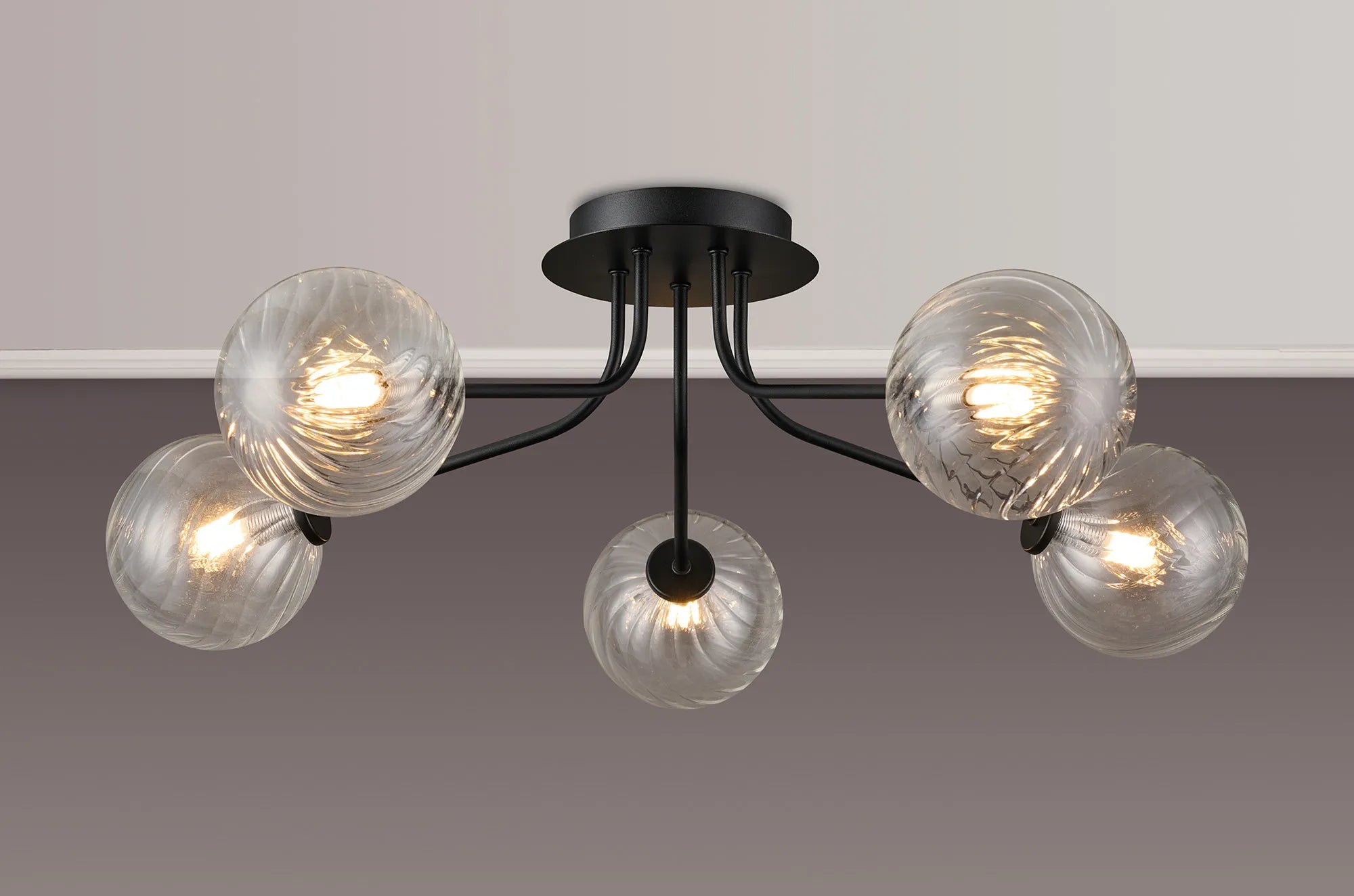 Caledon Semi Flush Light, 5 Light G9- Various Finishes