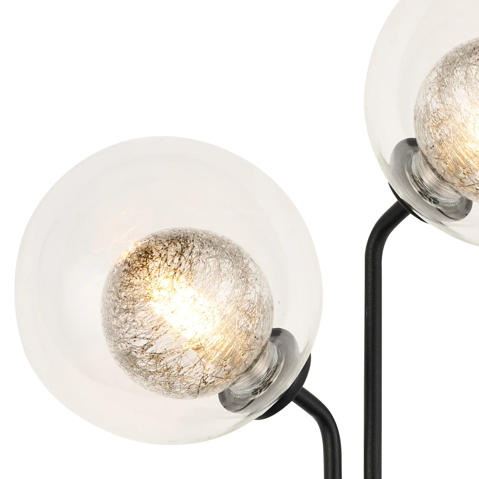 Caledon Wall Light, 2 Light G9, Satin Black- Various Glass Finishes