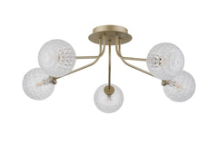 Caledon Semi Flush Light, 5 Light G9- Various Finishes