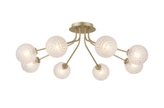 Caledon Semi Flush Light, 8 Light G9- Various Finishes