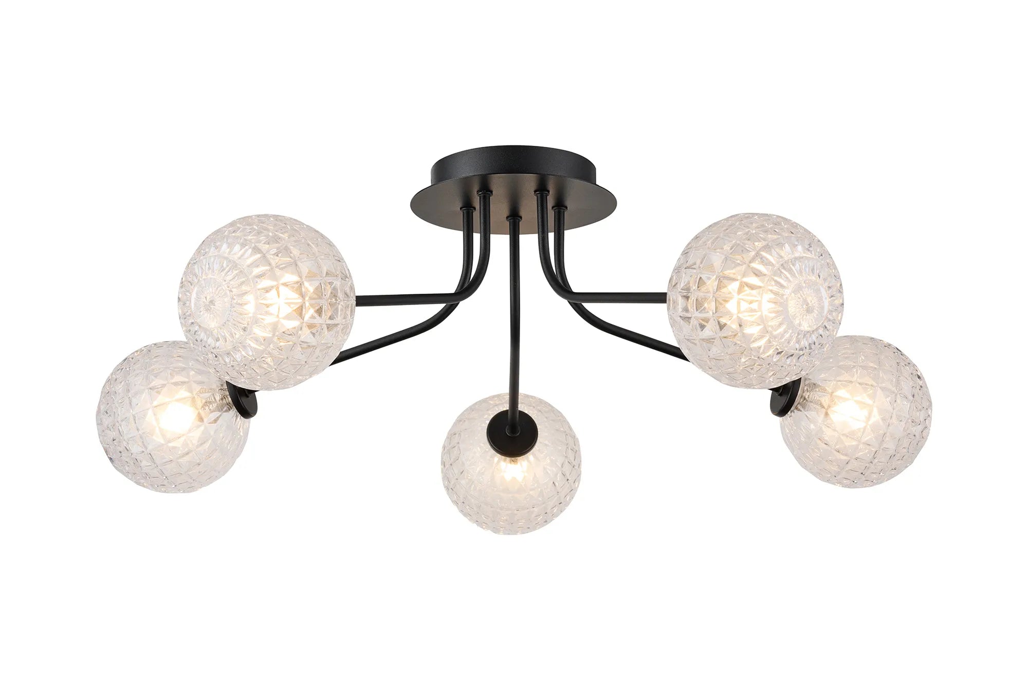 Caledon Semi Flush Light, 5 Light G9- Various Finishes