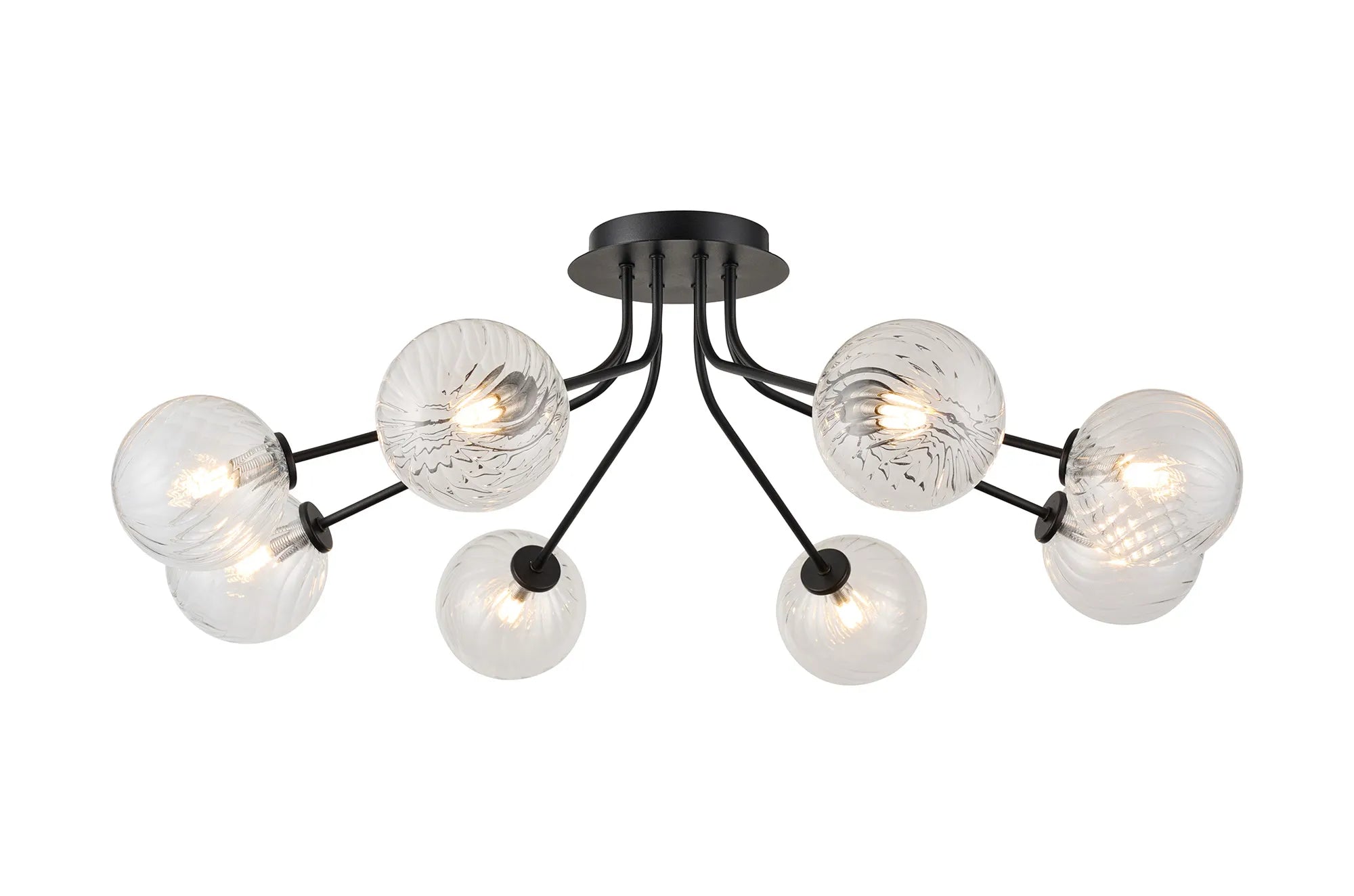 Caledon Semi Flush Light, 8 Light G9- Various Finishes