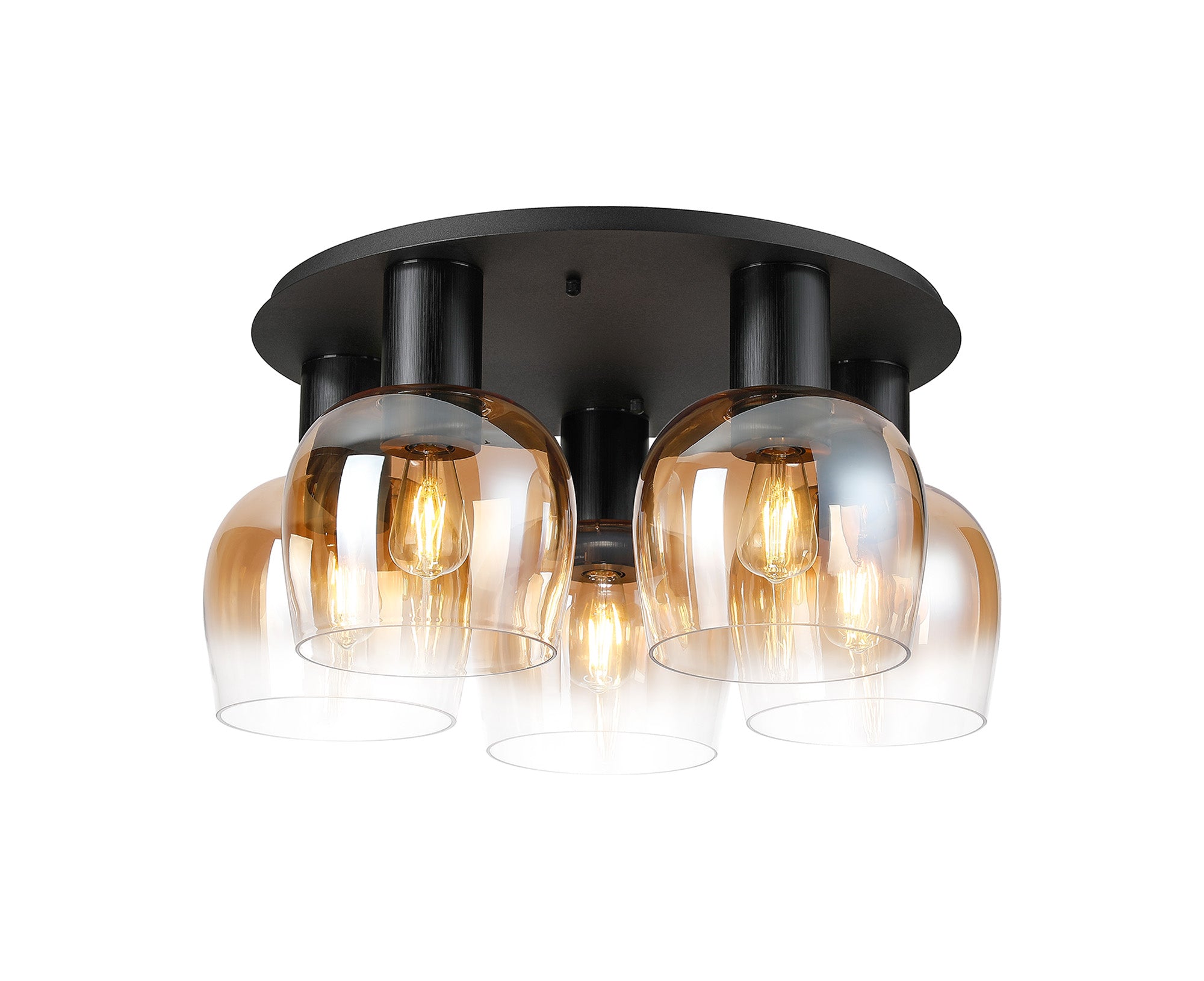 Camden 5Lt Round Ceiling Light- Various Sizes & Colors