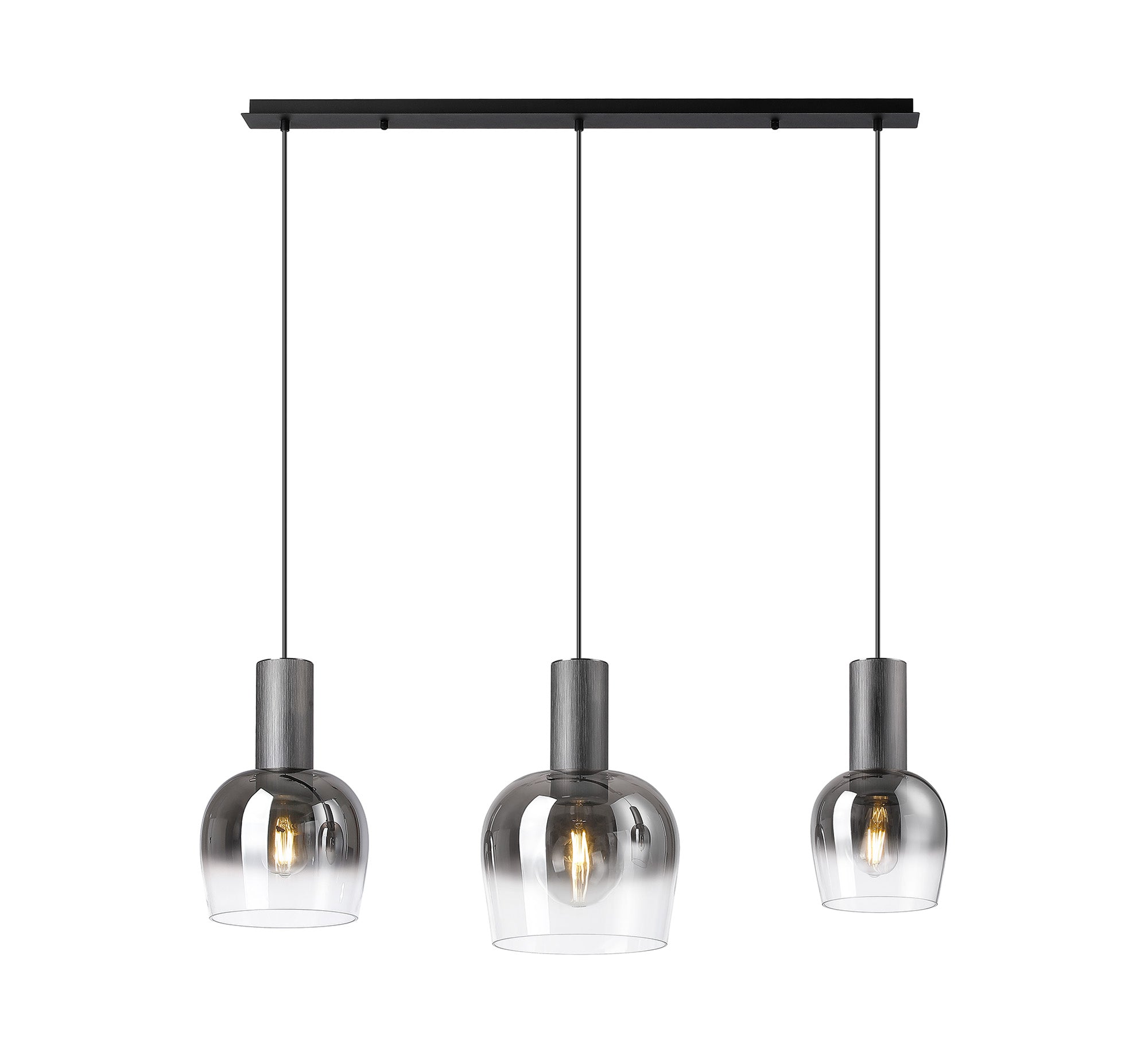 Camden 1m Linear Pendant, 3 x E27- Various Finishes